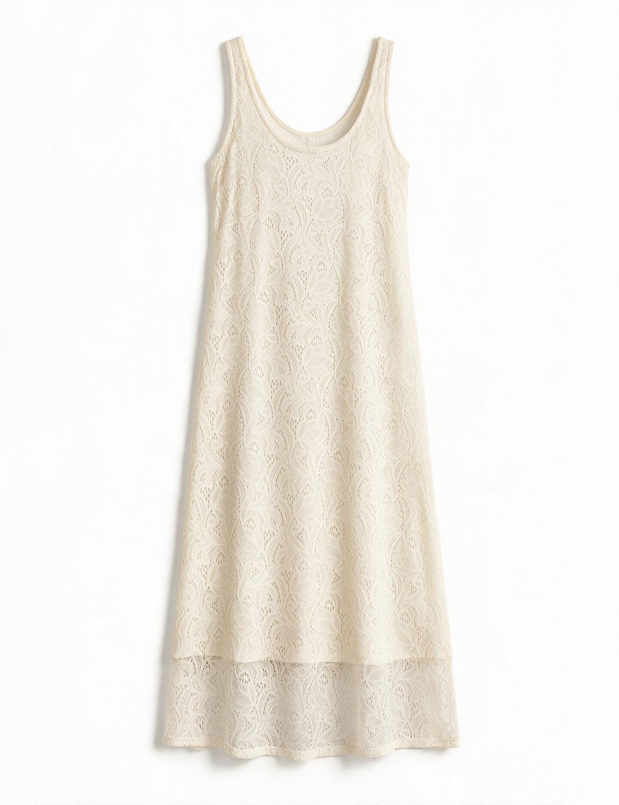 Vestido Julie Renda Off White