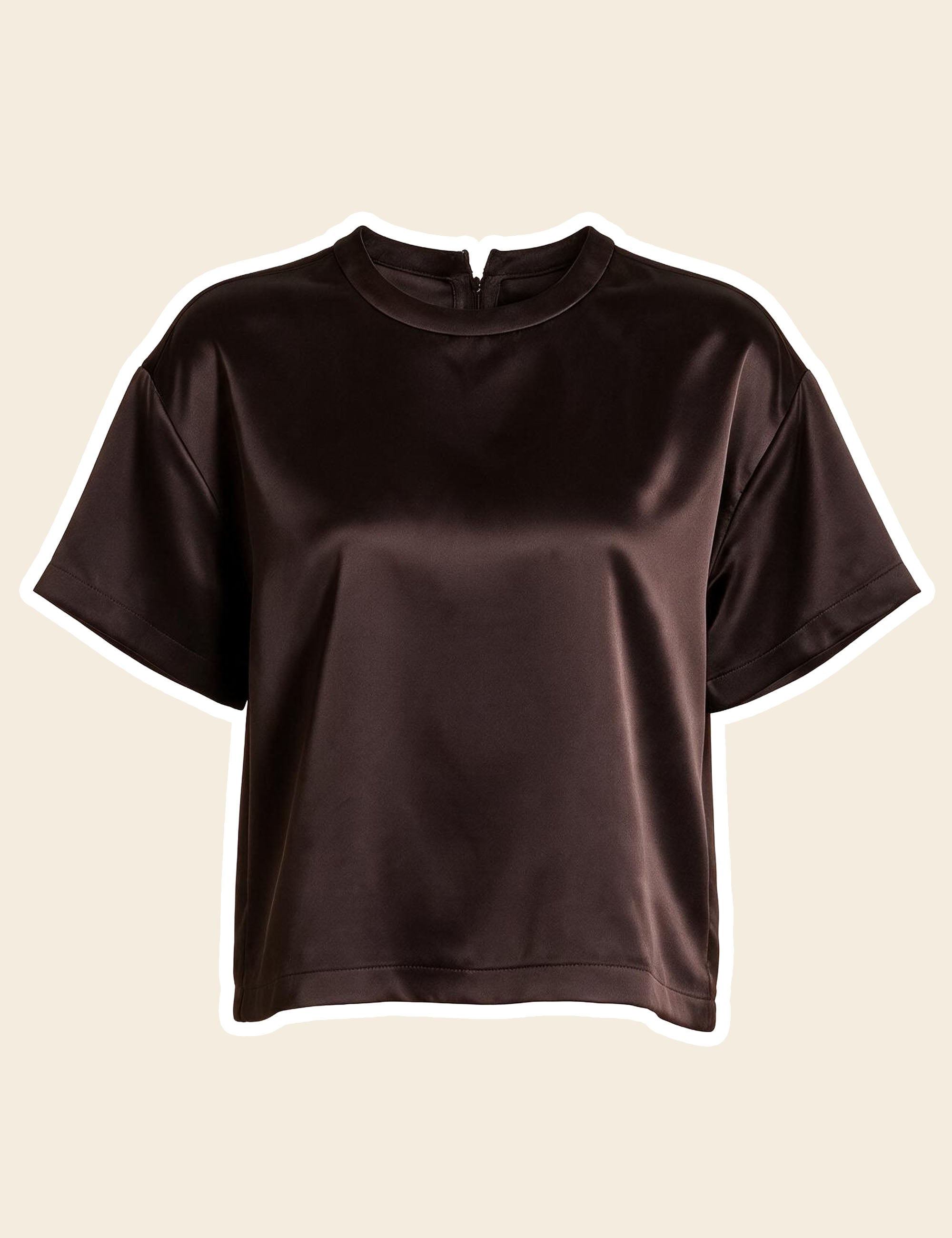 T-shirt Kate Acetinada Marrom
