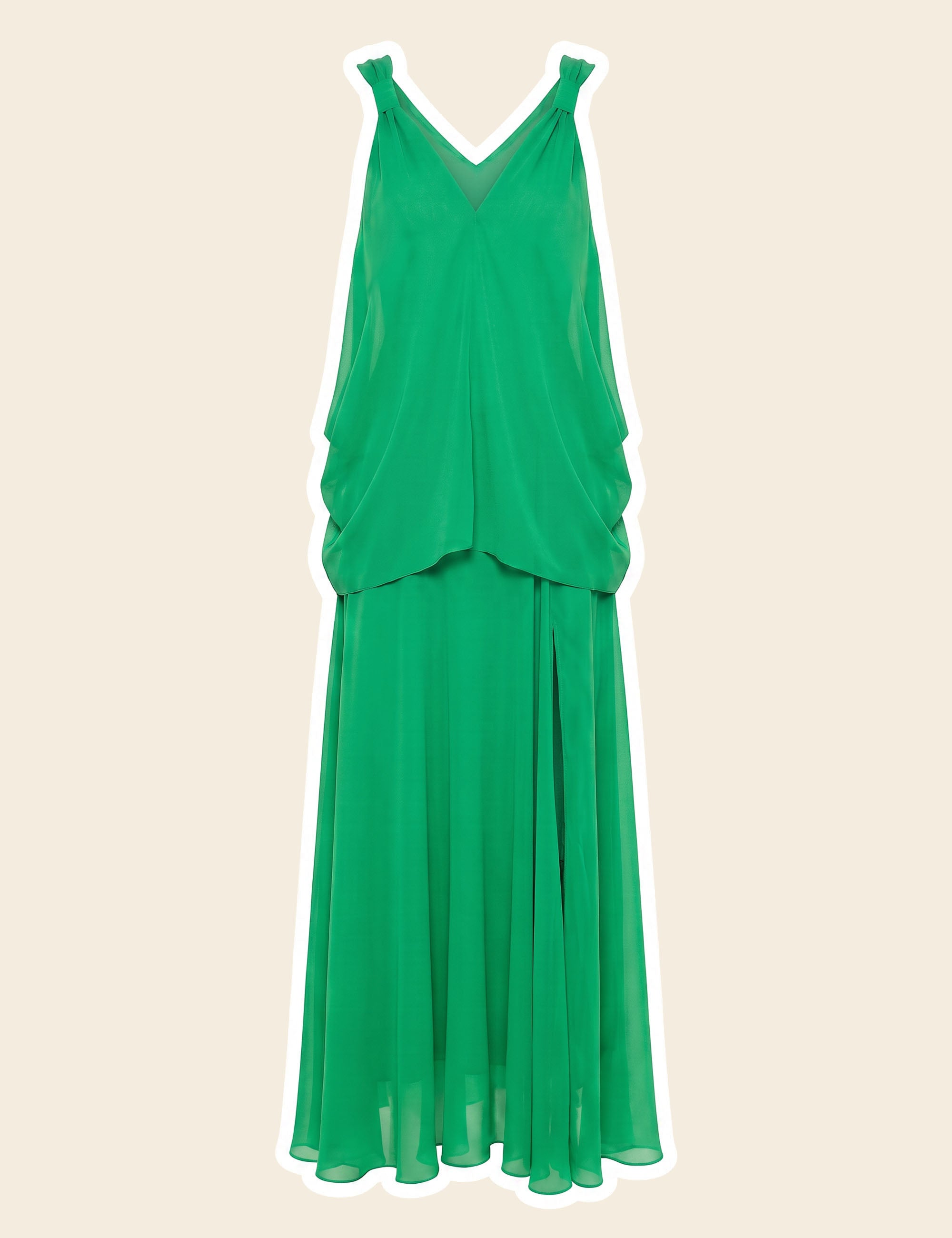 Vestido Luciana Musseline Verde