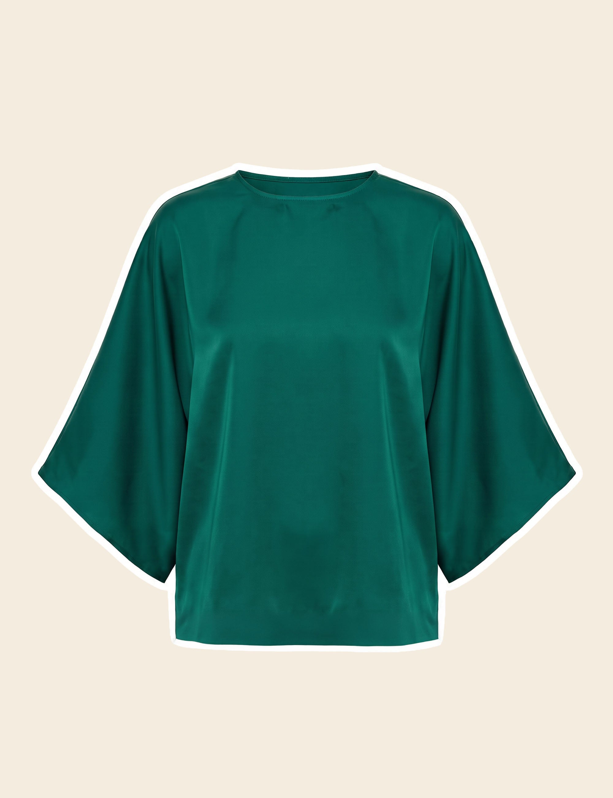 Blusa Evelyn Cetim Verde