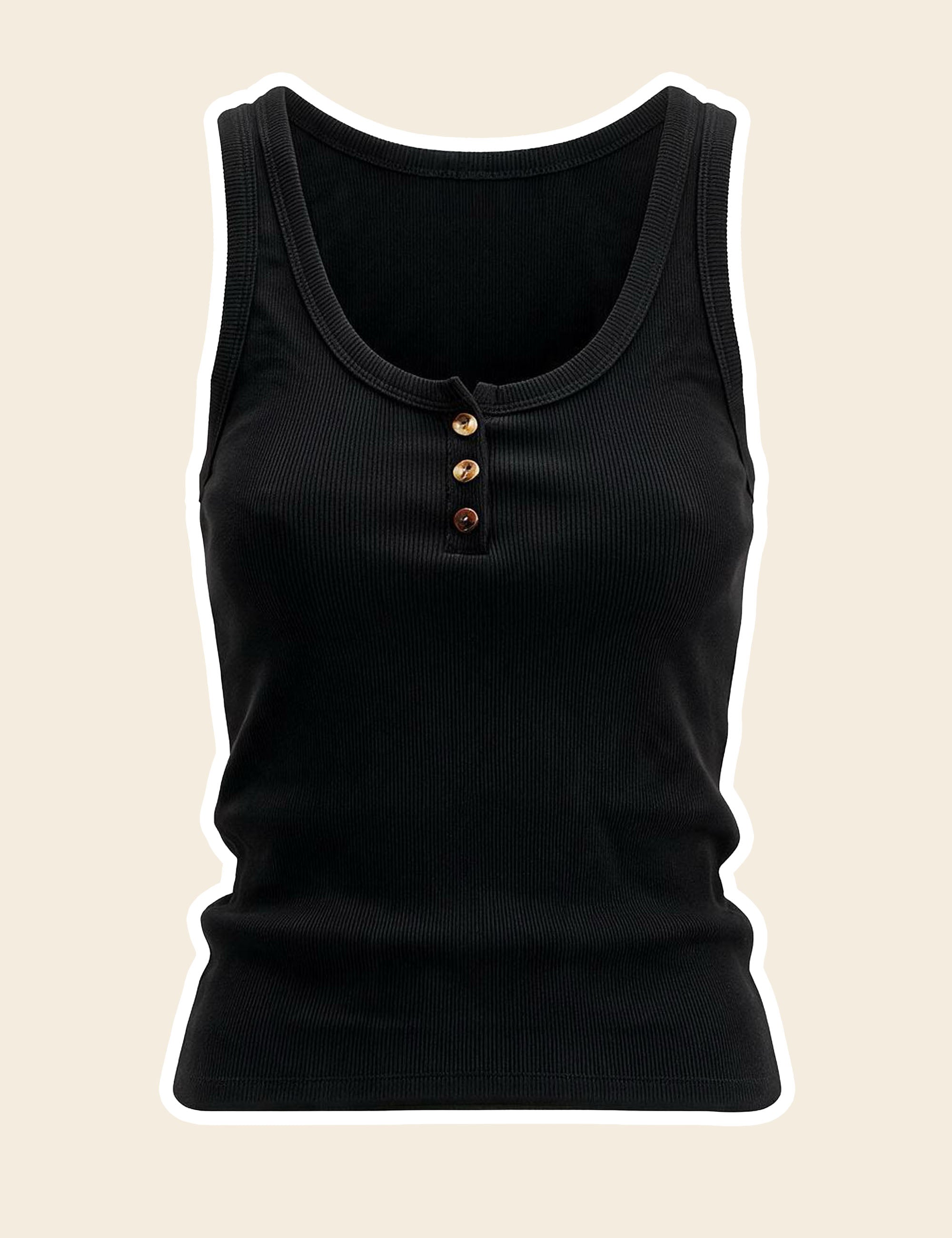 Regata Agatha Canelada Preto