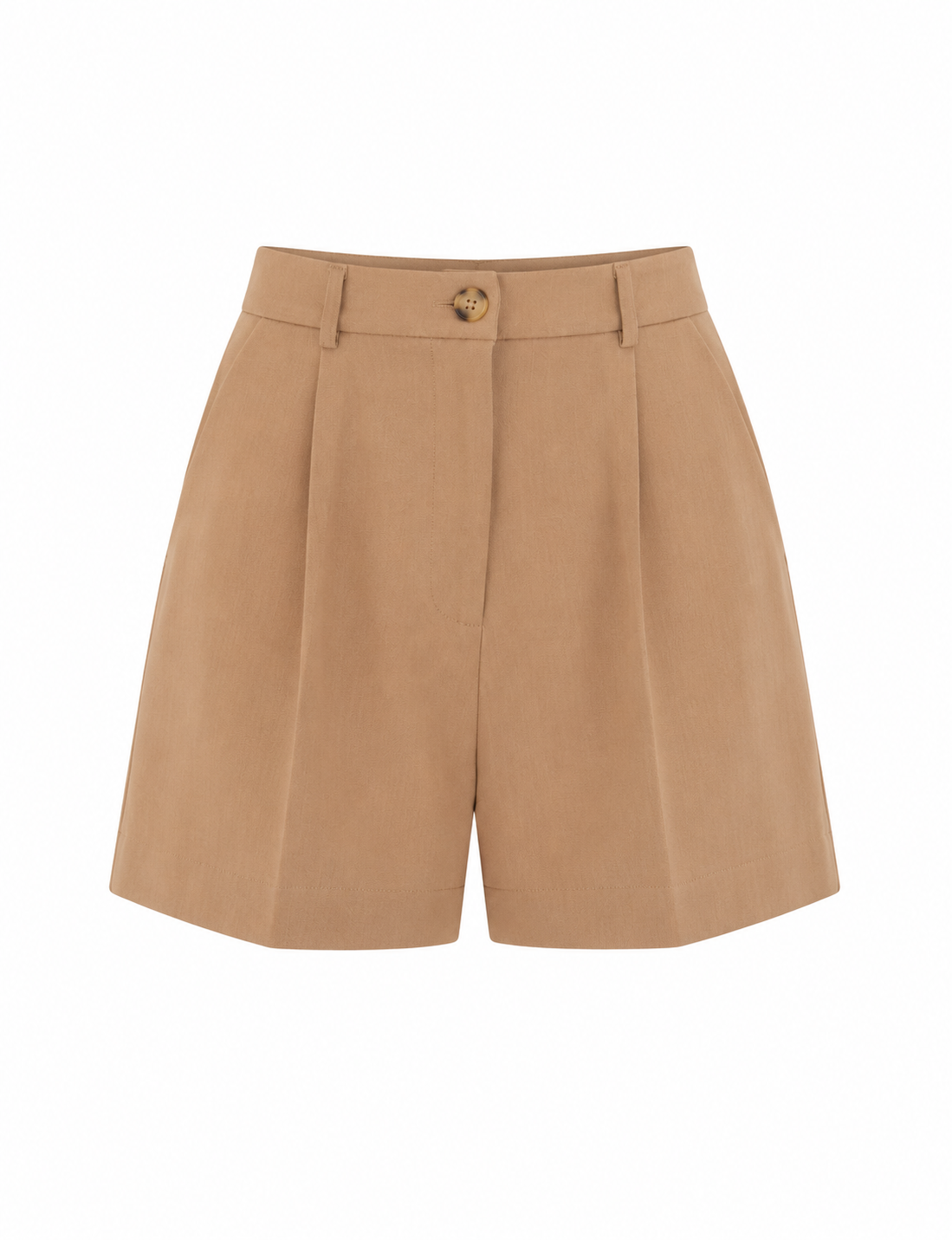 Shorts Melany Alfaiataria Camurça