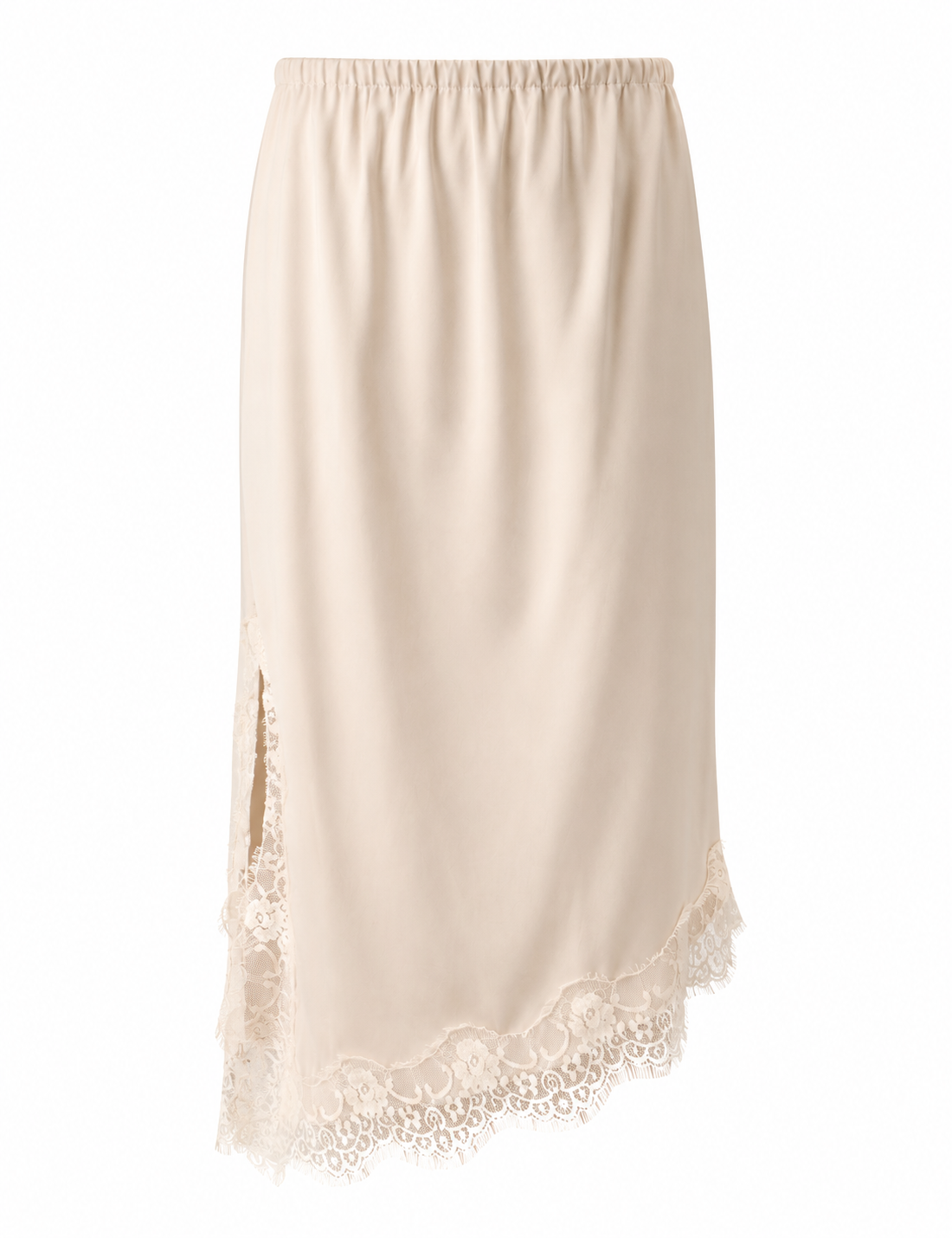 Saia Lingerie Acetinada Porcelana