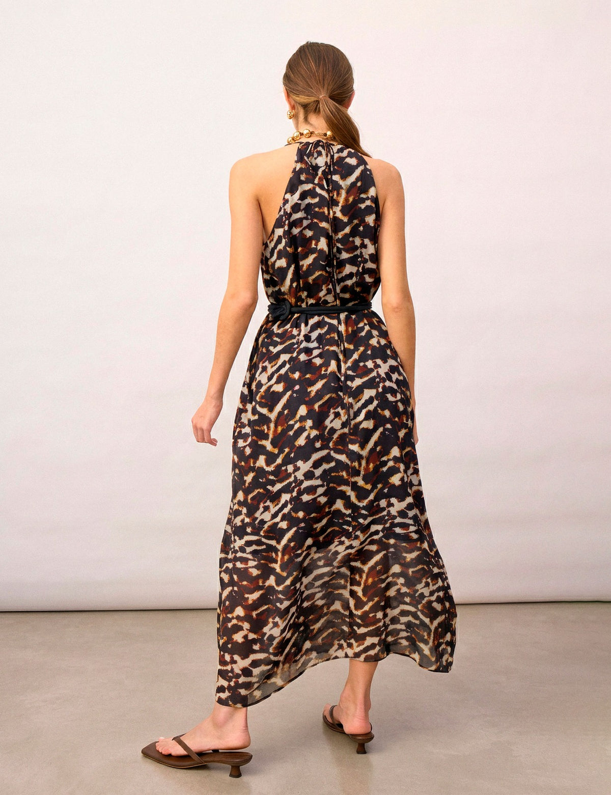 Vestido Ariana Georgette Preto