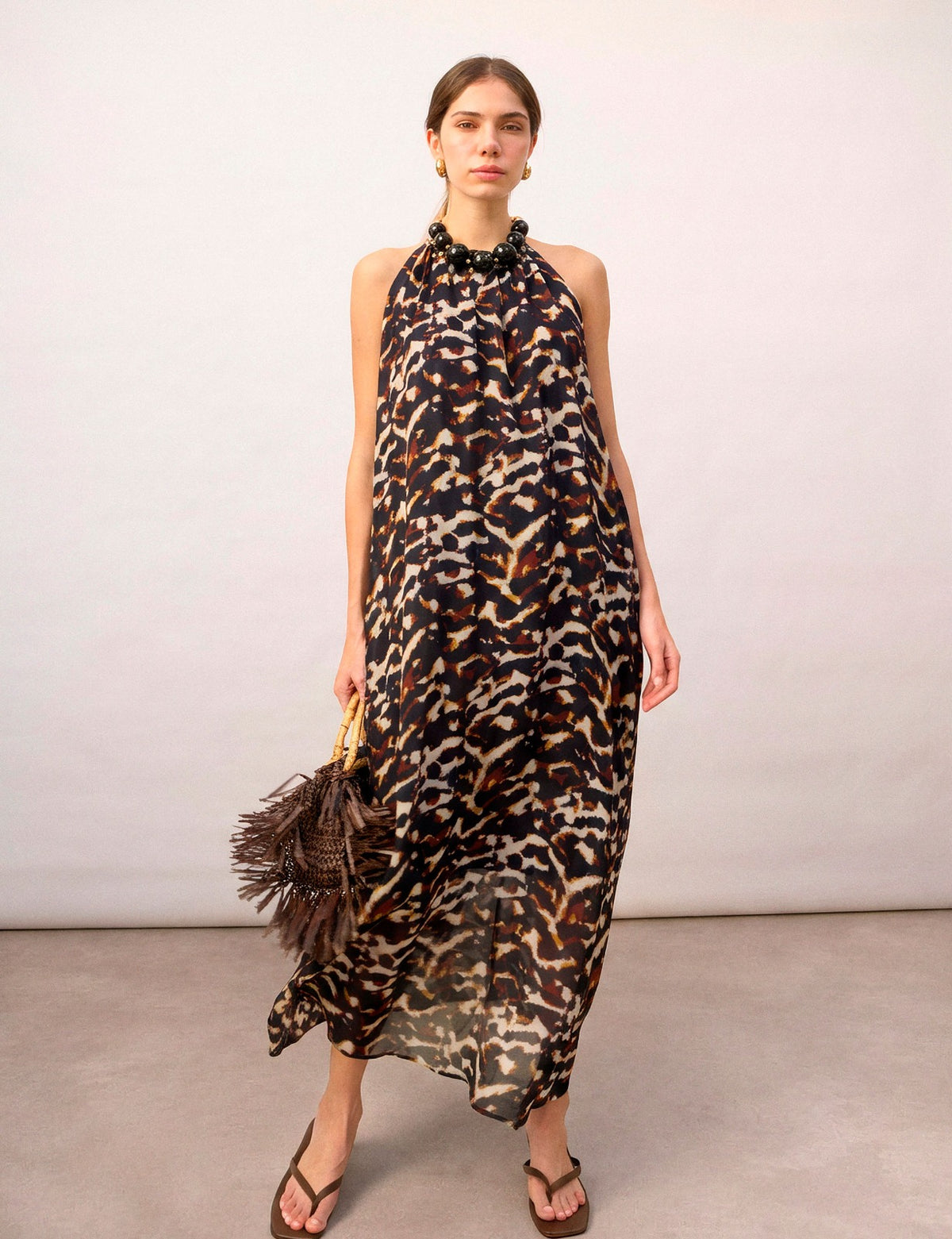 Vestido Ariana Georgette Preto