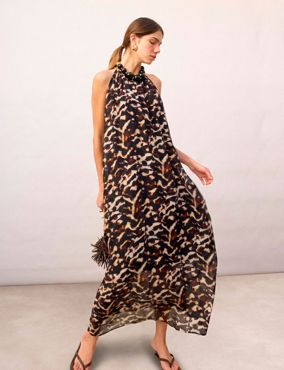 Vestido Ariana Georgette Preto