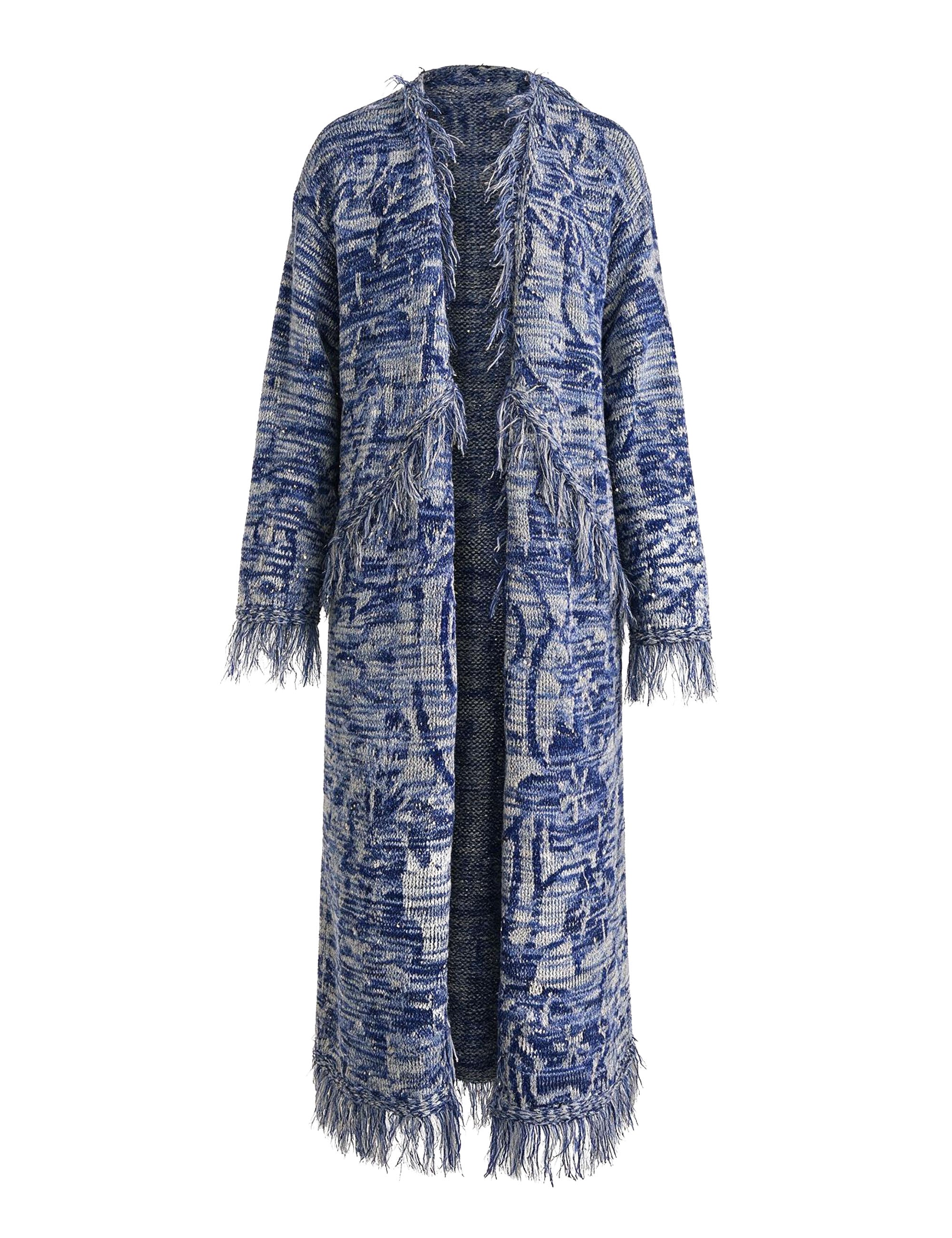 Maxi Cardigan Yani Azul