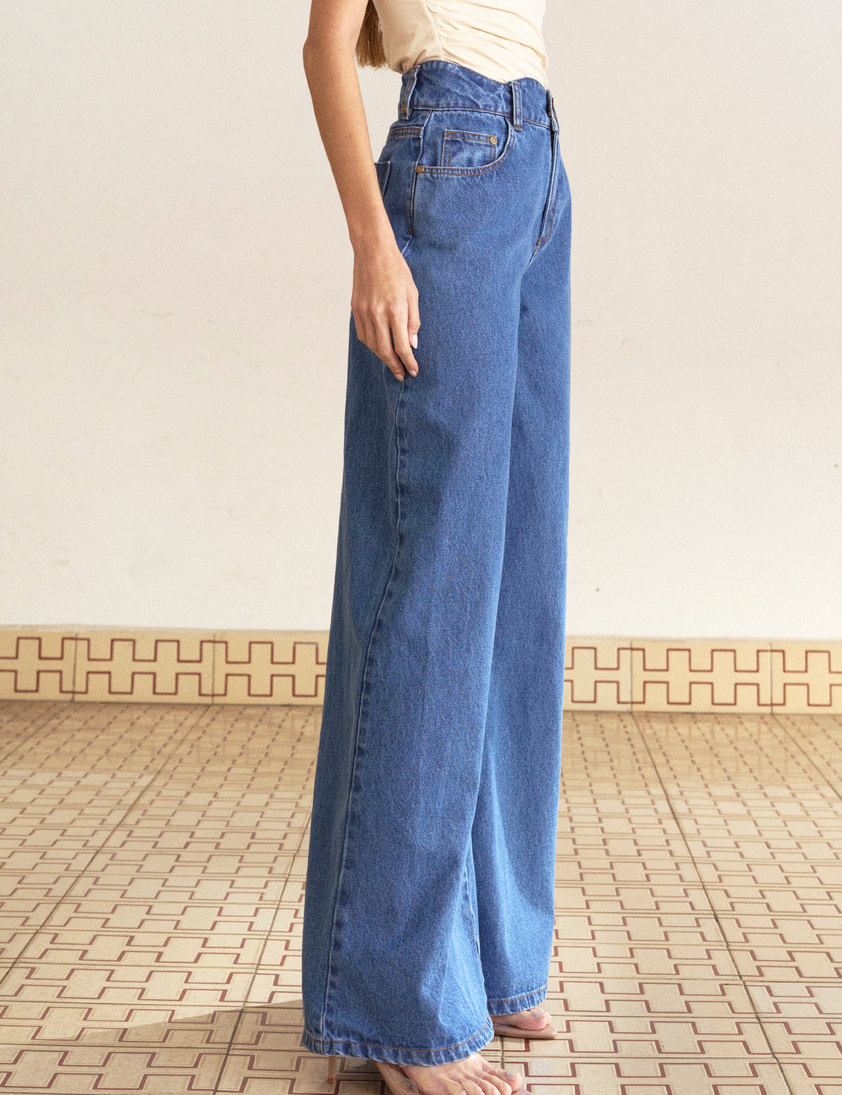 Calça Ondas Denim Medio