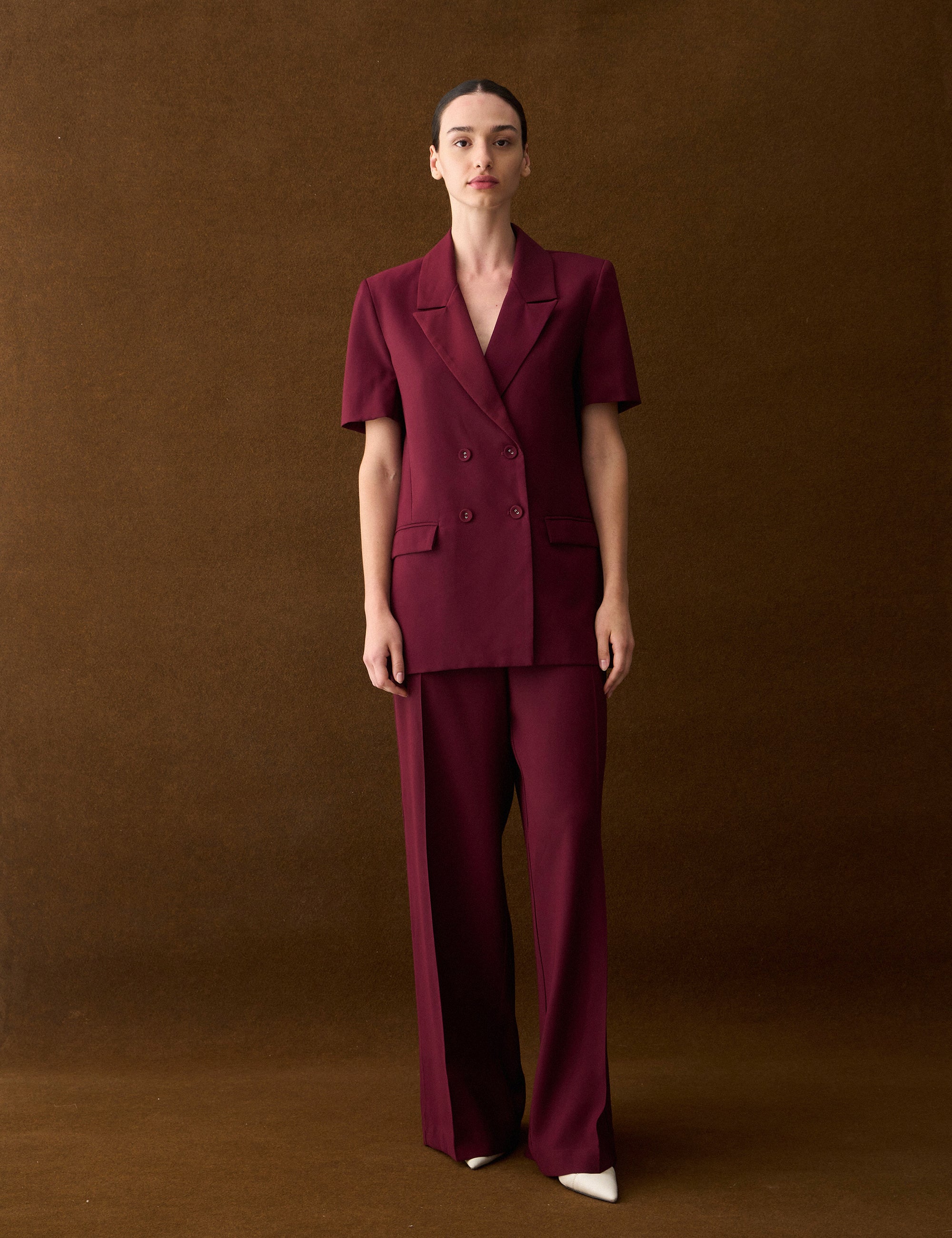 Blazer Paulina Alfaiataria Bordeaux