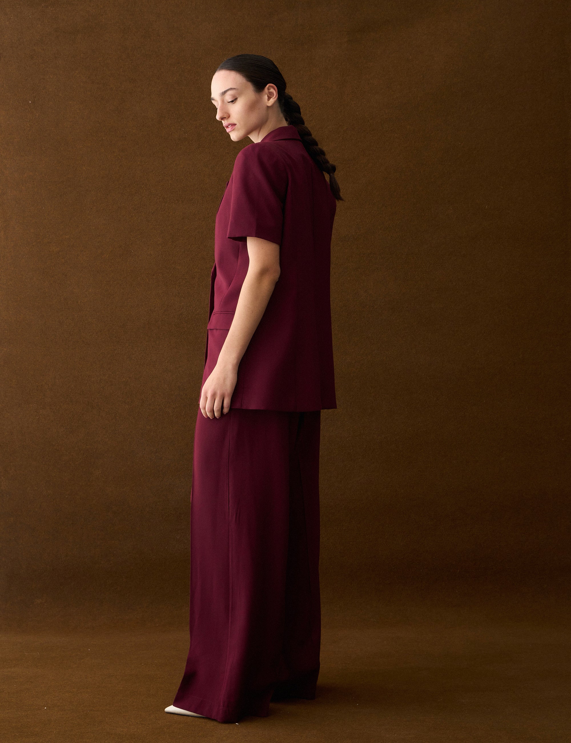 Blazer Paulina Alfaiataria Bordeaux