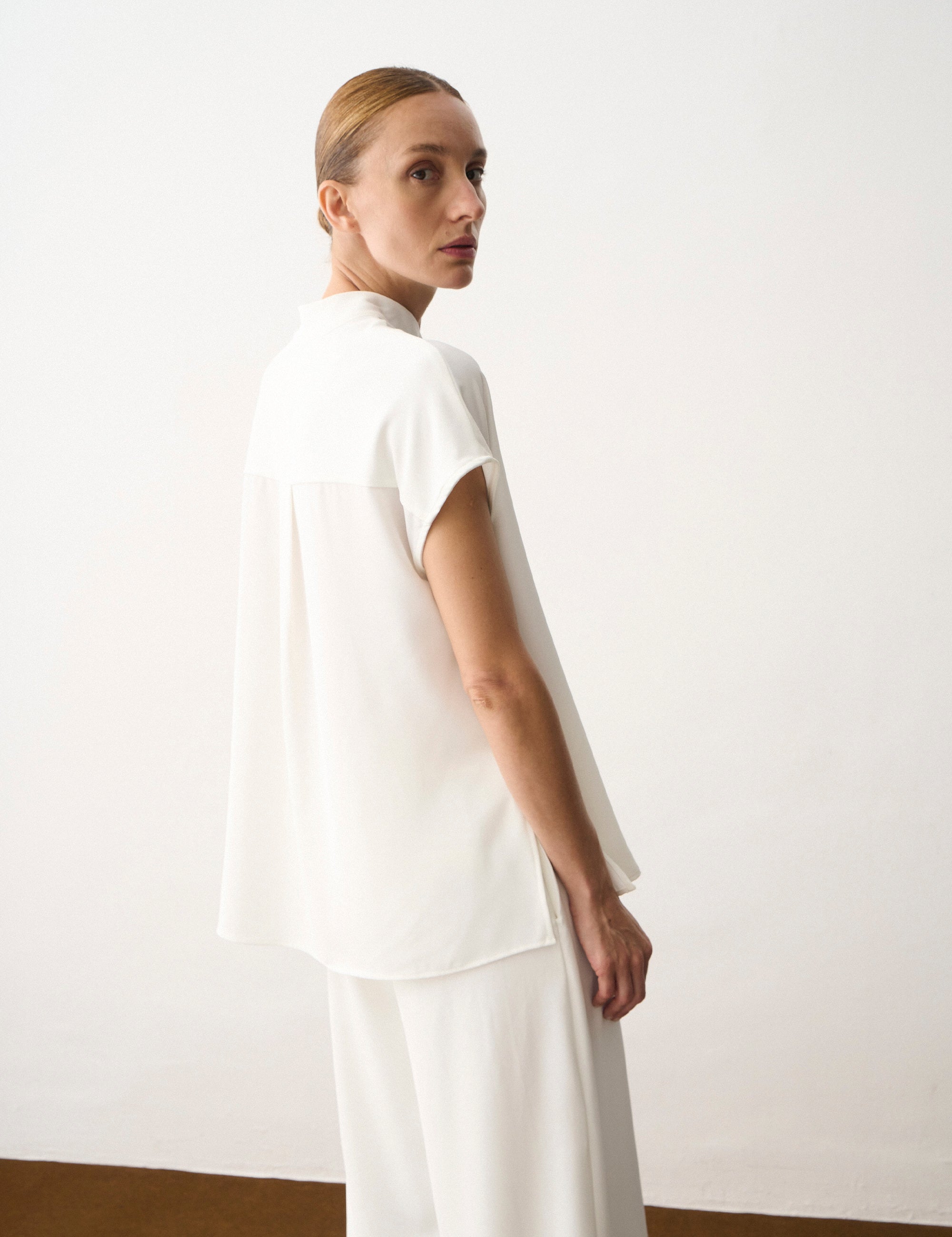 Camisa Anna Fluida Off White