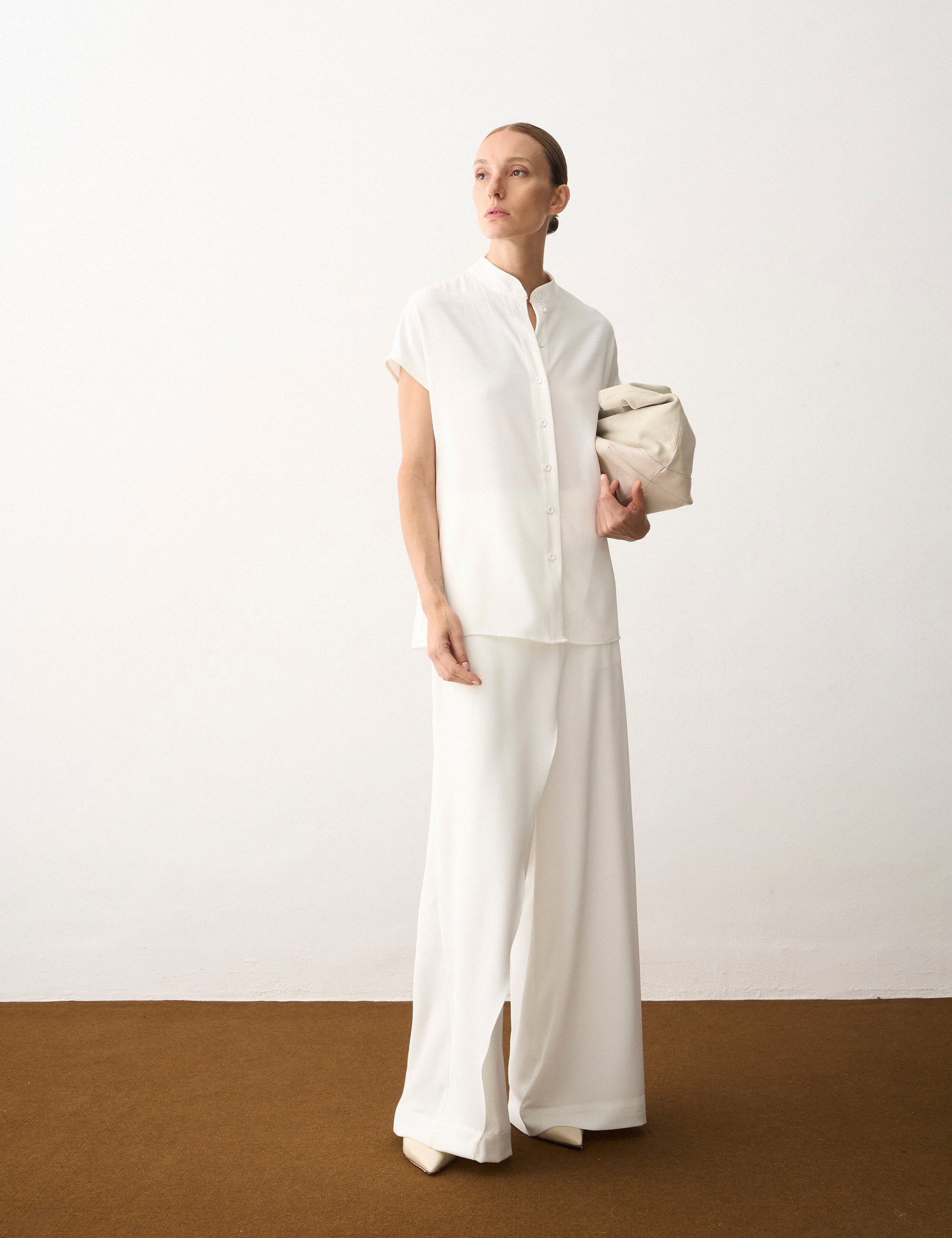 Camisa Anna Fluida Off White