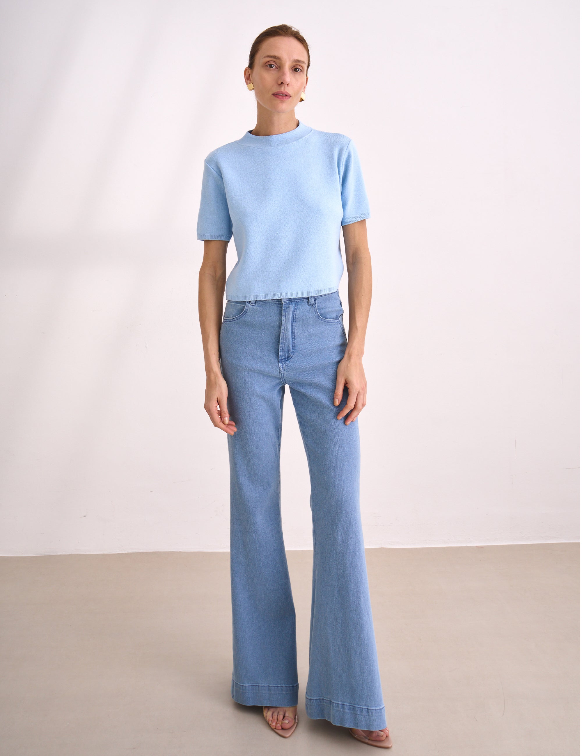 Macacão Ava Liocel Jeans Azul | Nanaminze