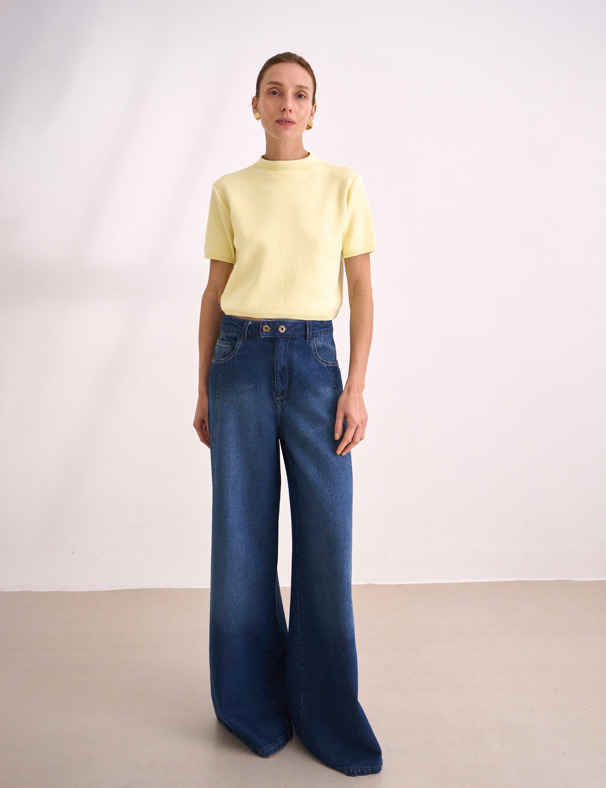 Blusa Aurora Tricot Amarelo