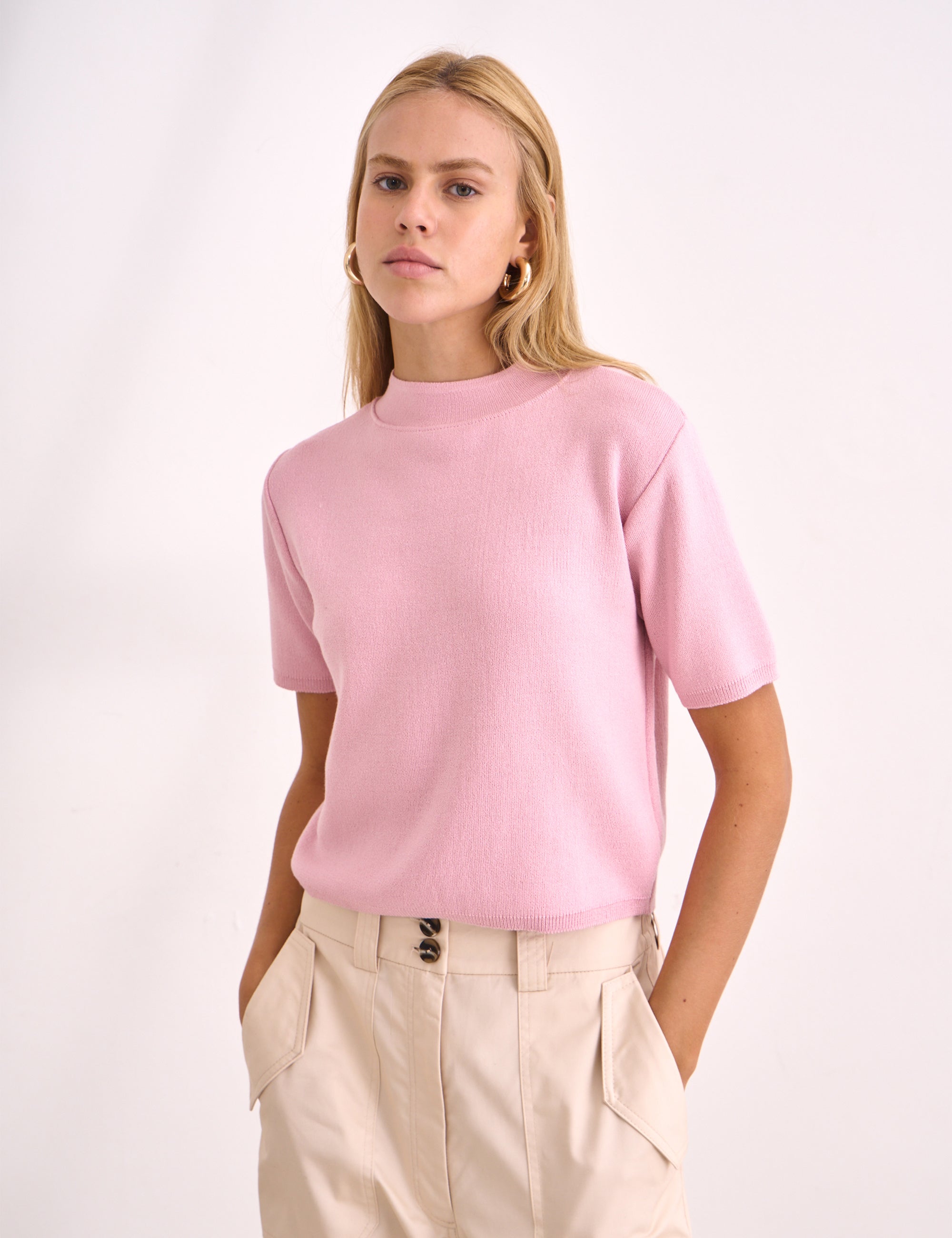 Blusa Aurora Tricot Rosa