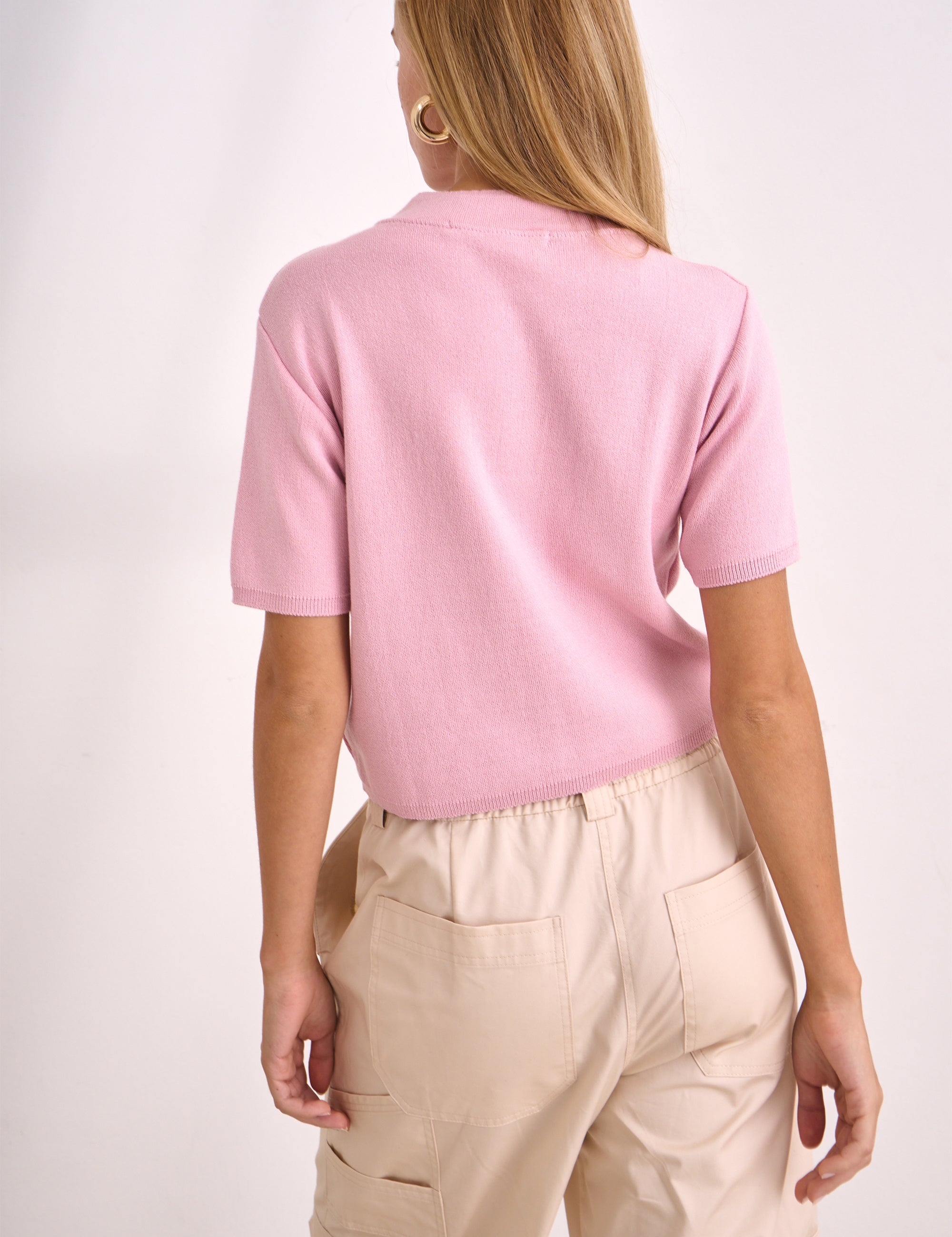 Blusa Aurora Tricot Rosa