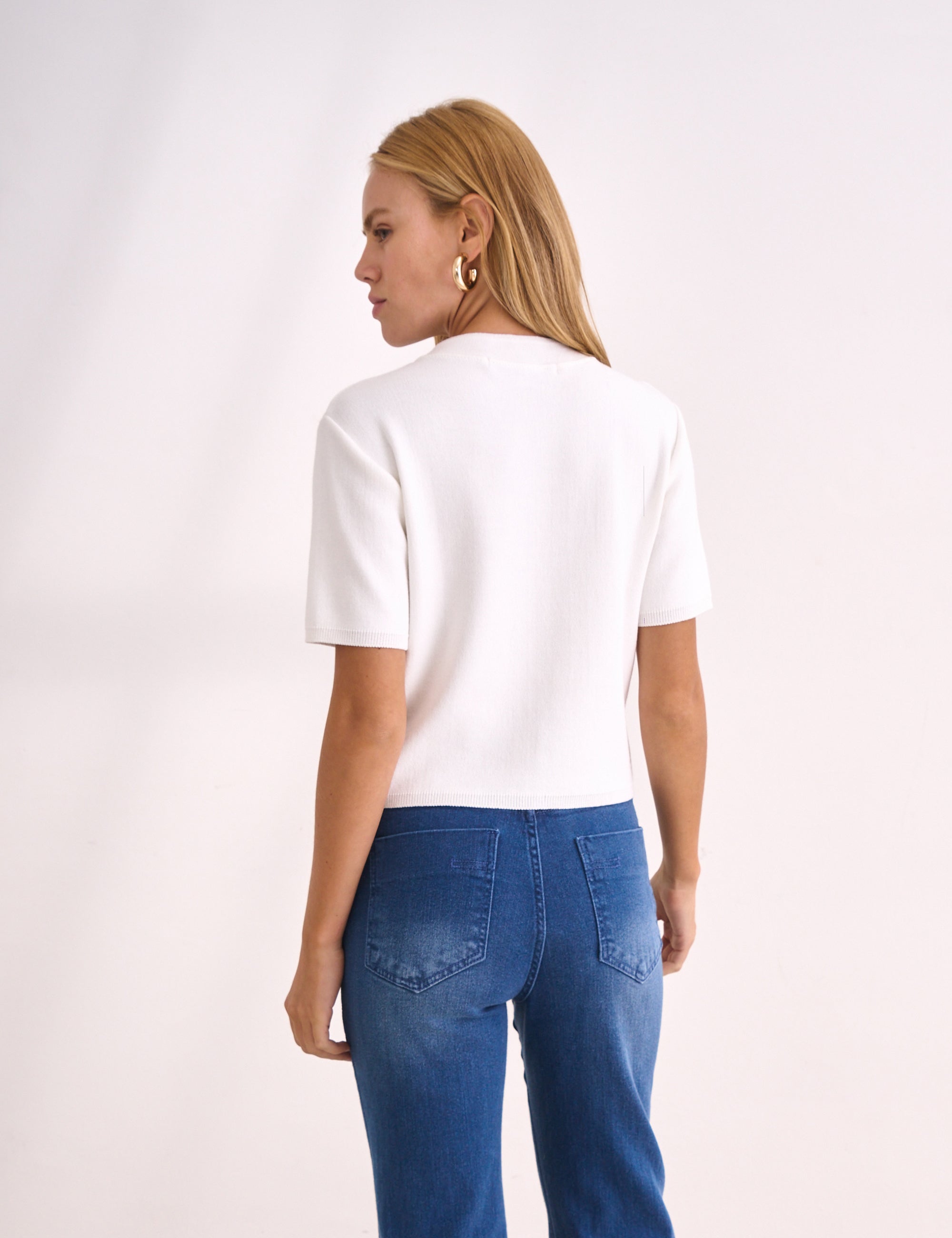 Blusa Aurora Tricot Off White