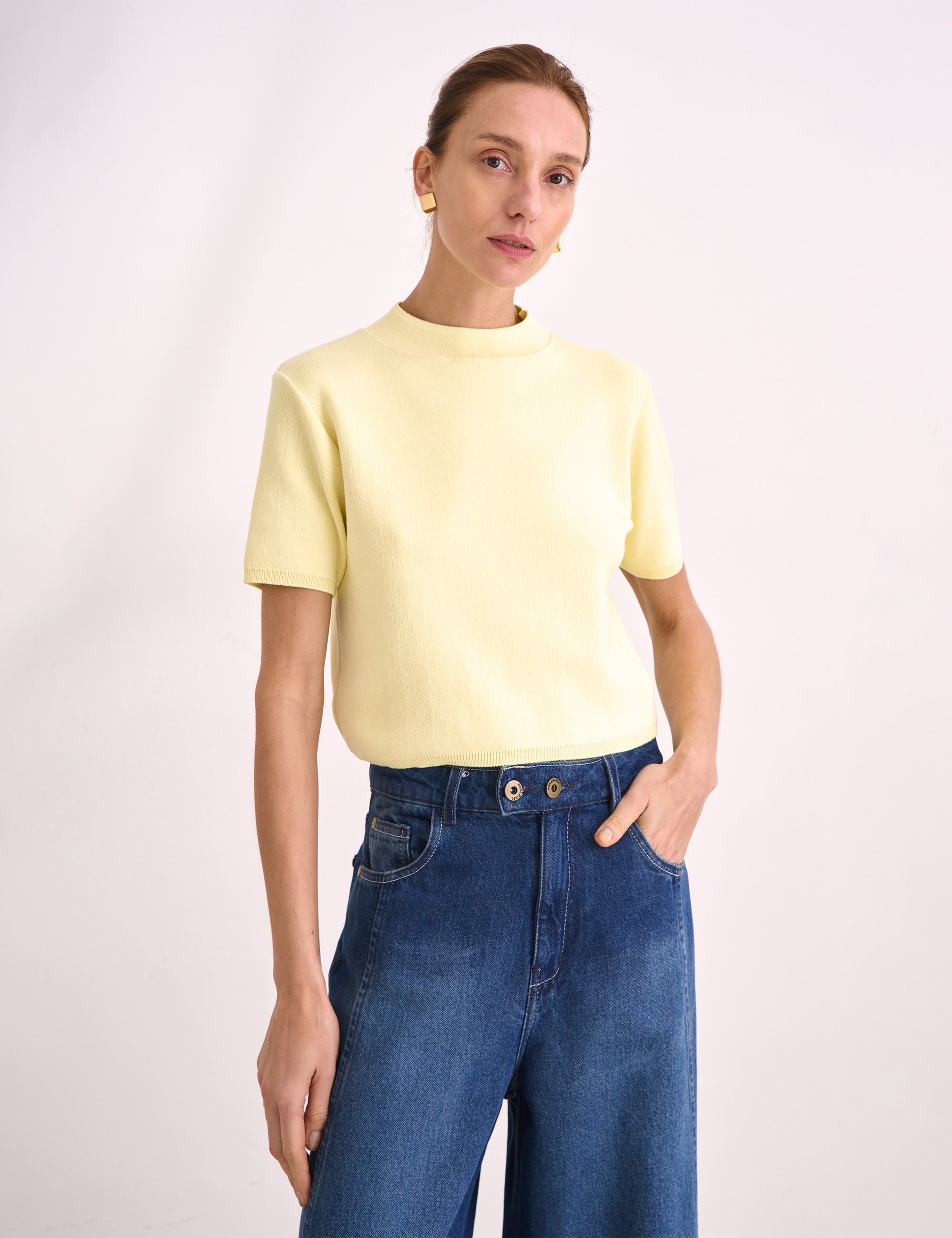 Blusa Aurora Tricot Amarelo