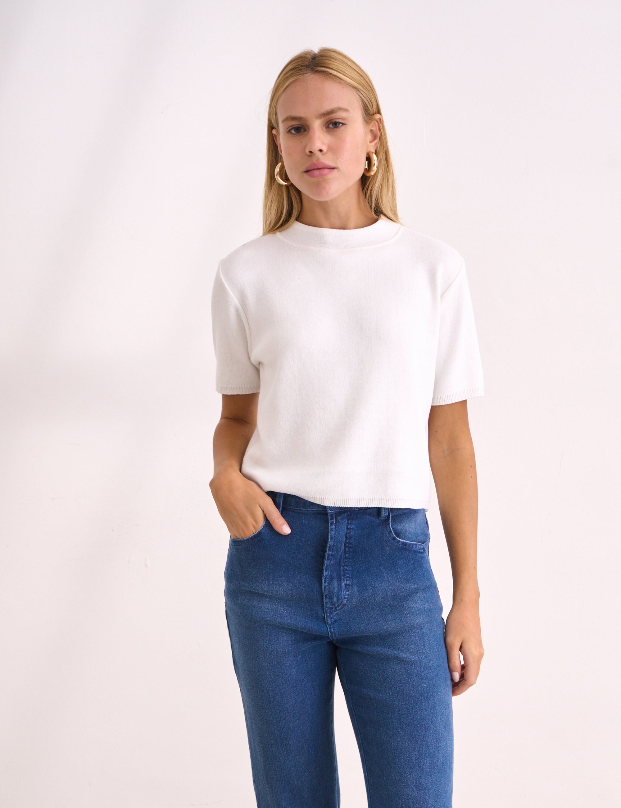 Blusa Aurora Tricot Off White