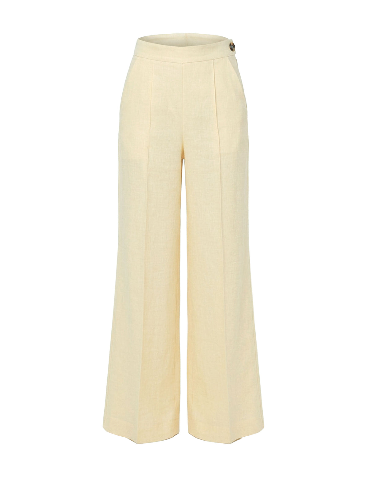 Pantalona Evelyn Linho Amarelo
