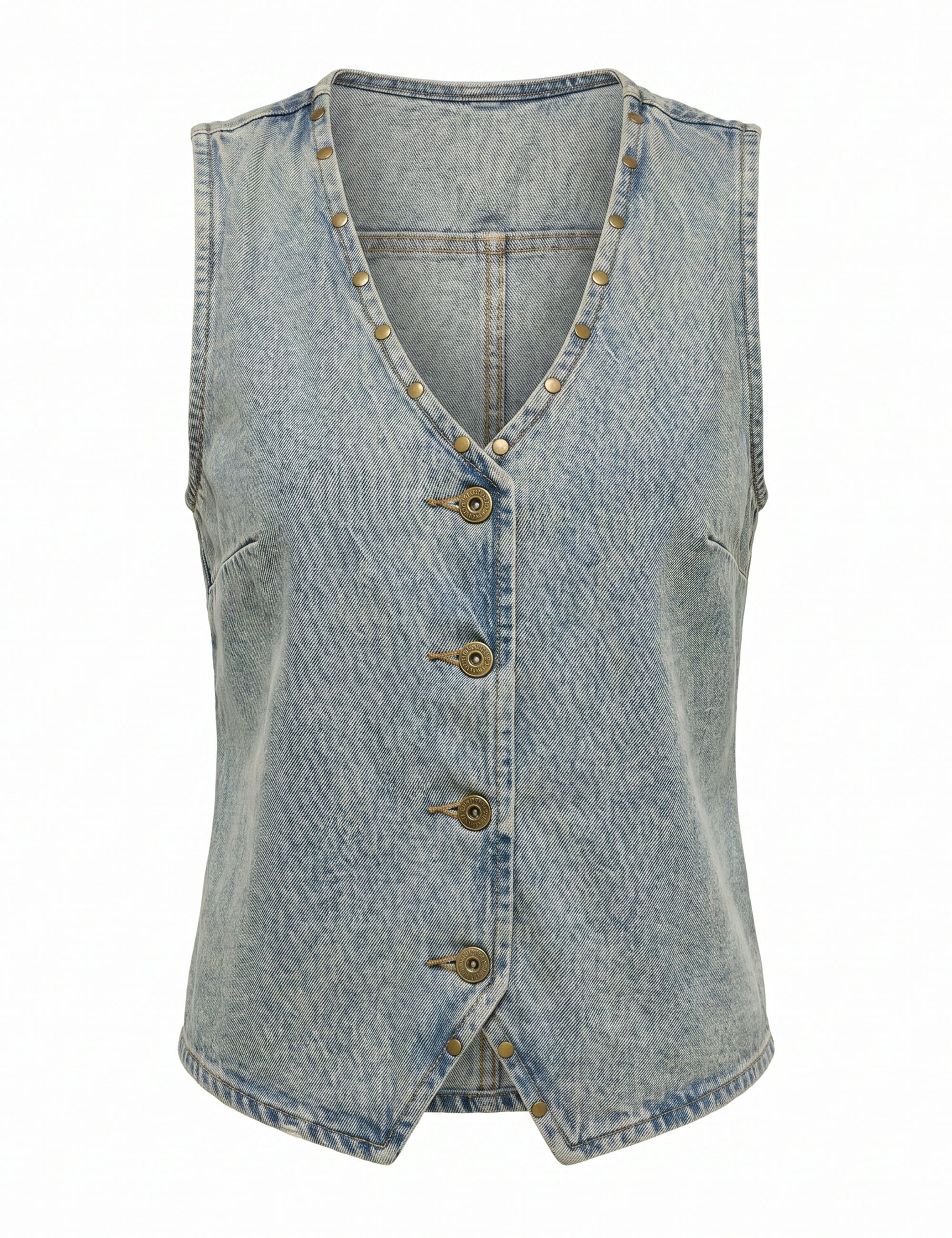 Colete Isabel Denim Jeans Médio