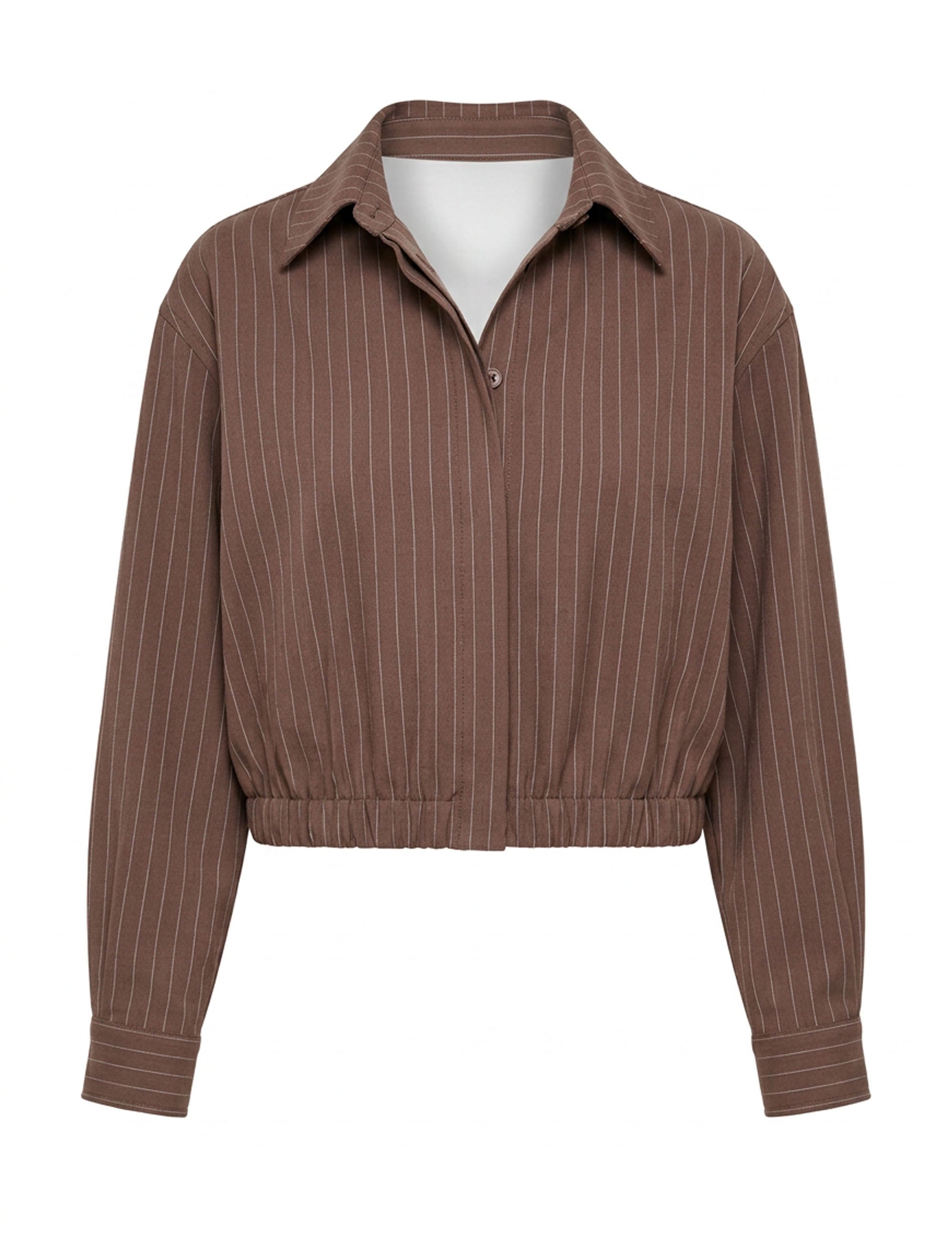 Camisa Jéssica Risca Marrom
