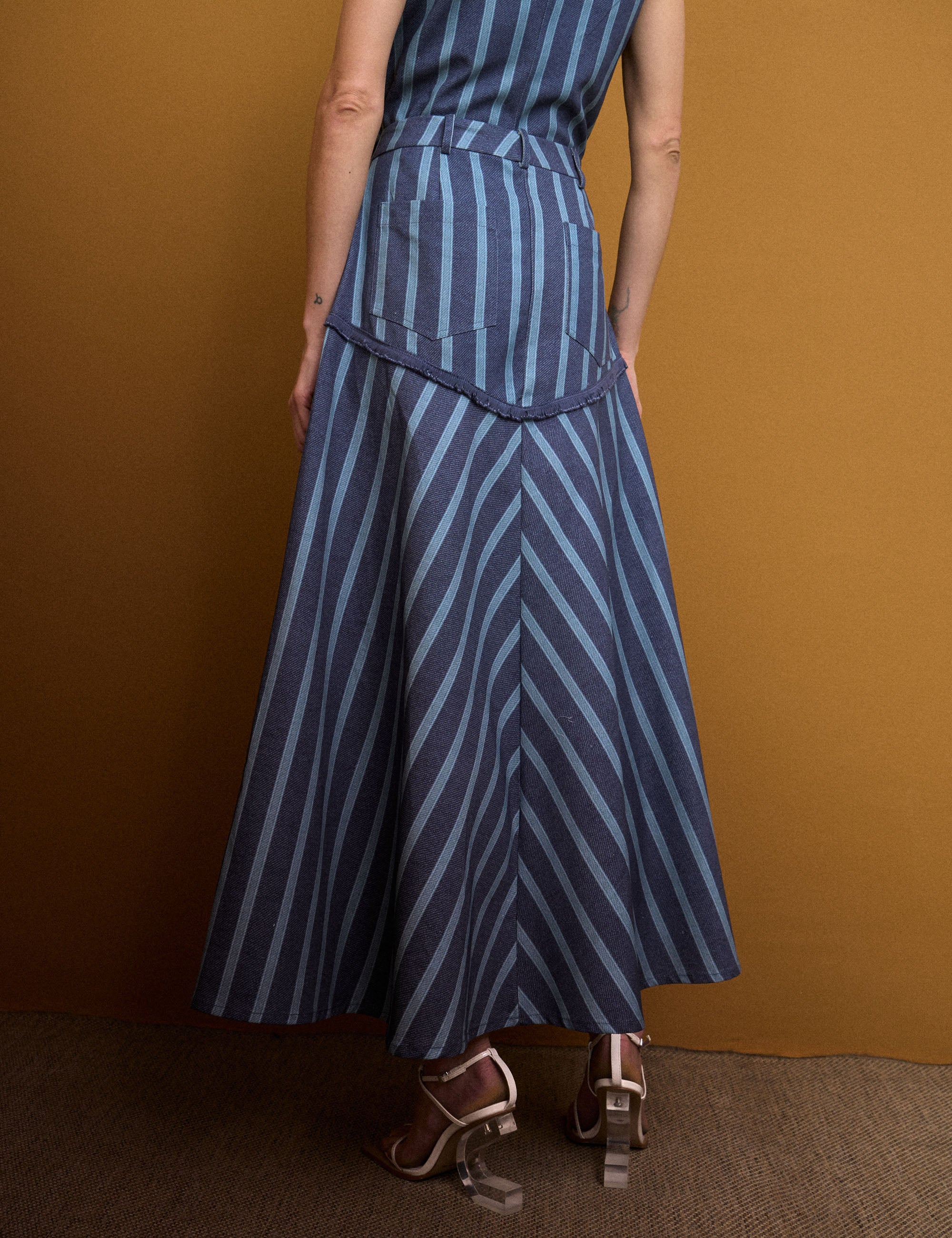 Saia Isabella Listra Azul