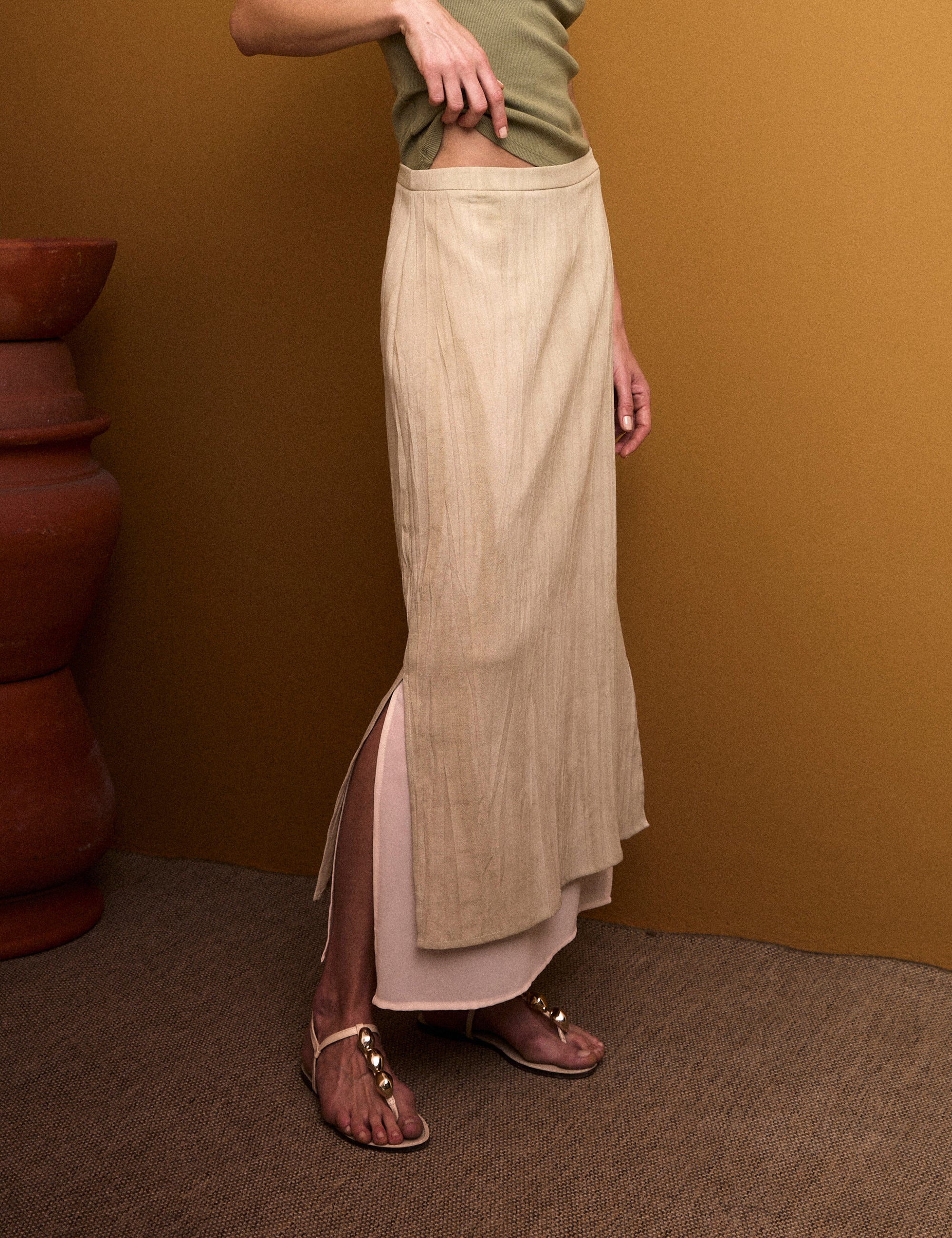Saia Mello Rustico Bege