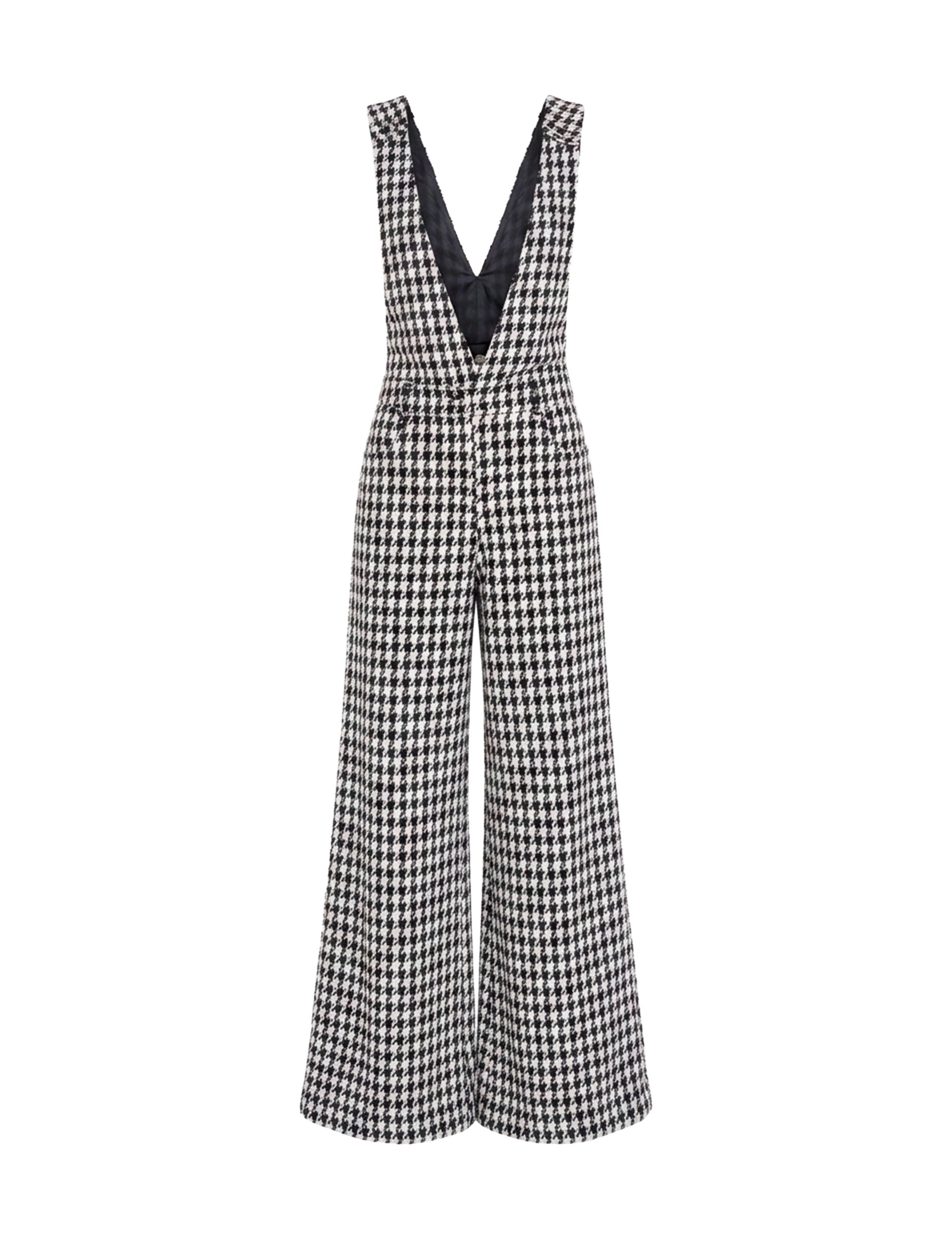 Salopete Elle Tweed Preto