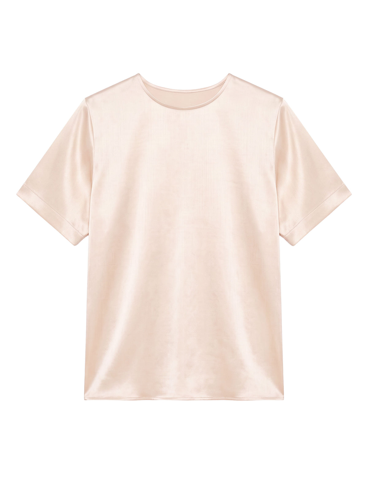 T-Shirt Cetim Crinkle Areia