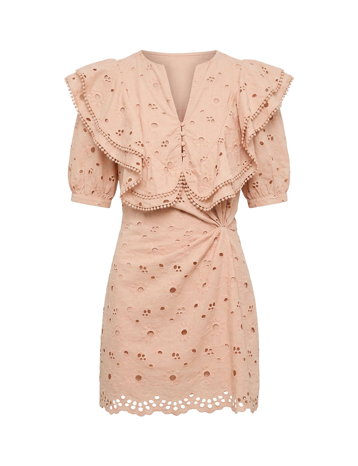Vestido Leslie Laise Bege