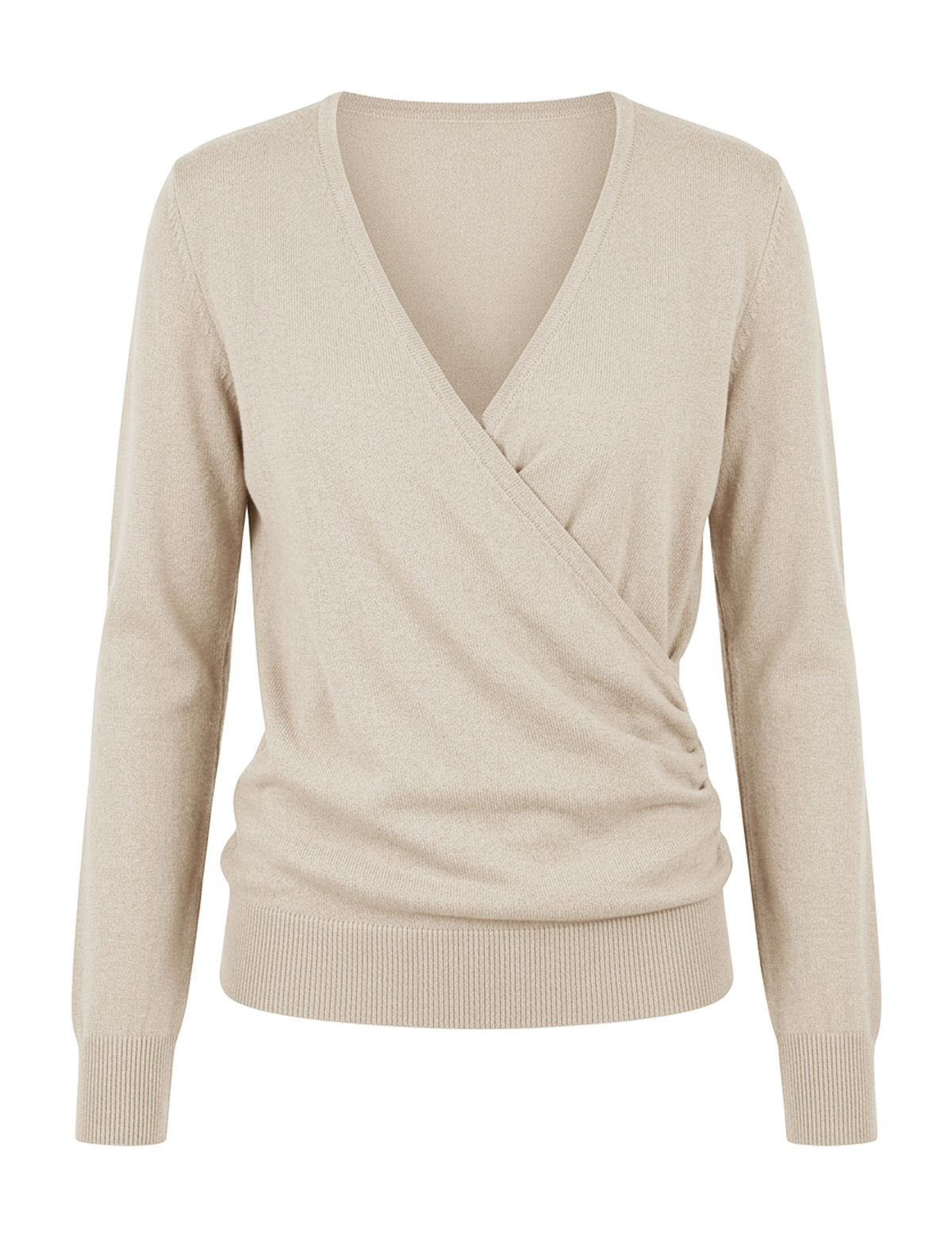 Tricot Beatriz Transpassado Bege