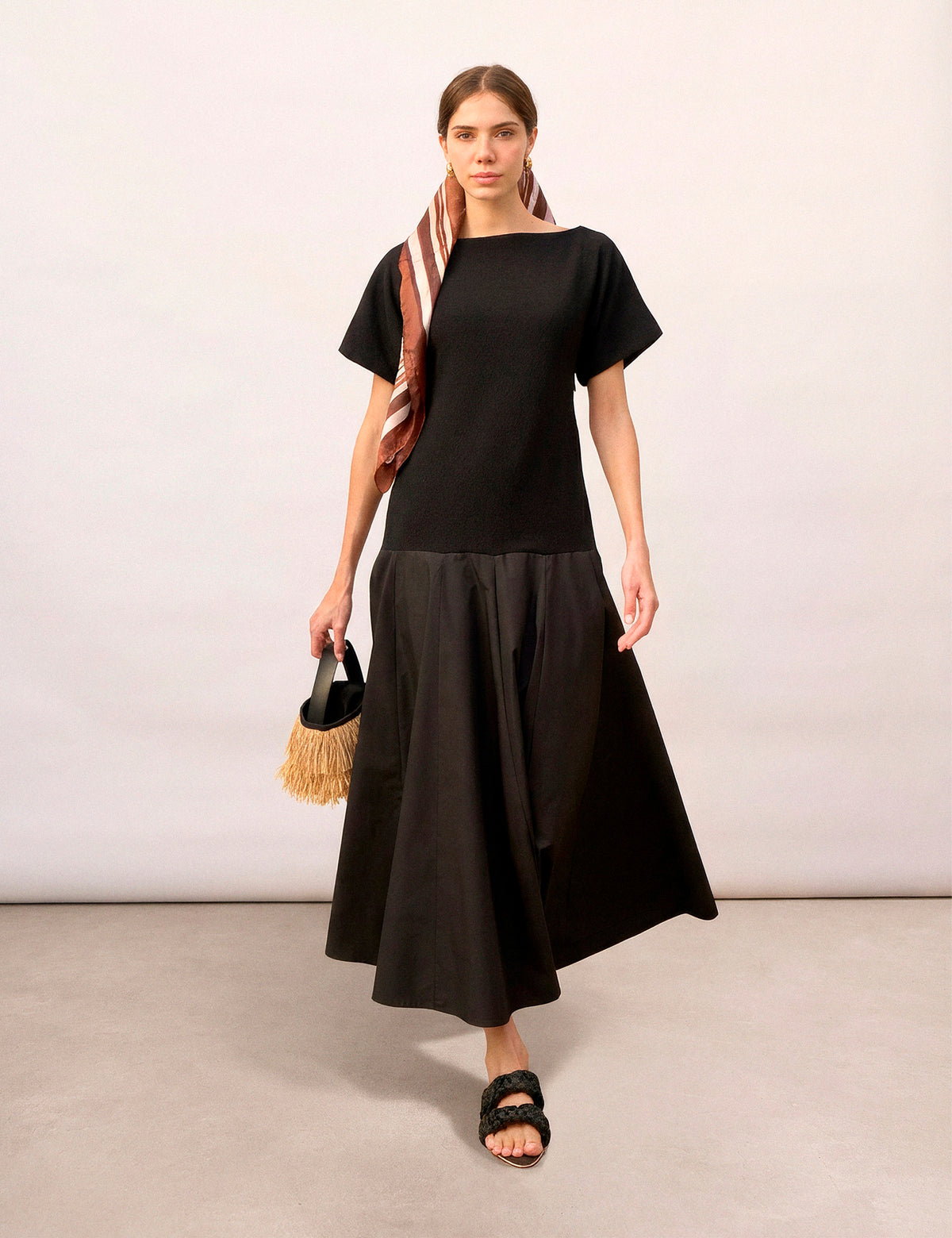 Vestido Manon Tweed Preto