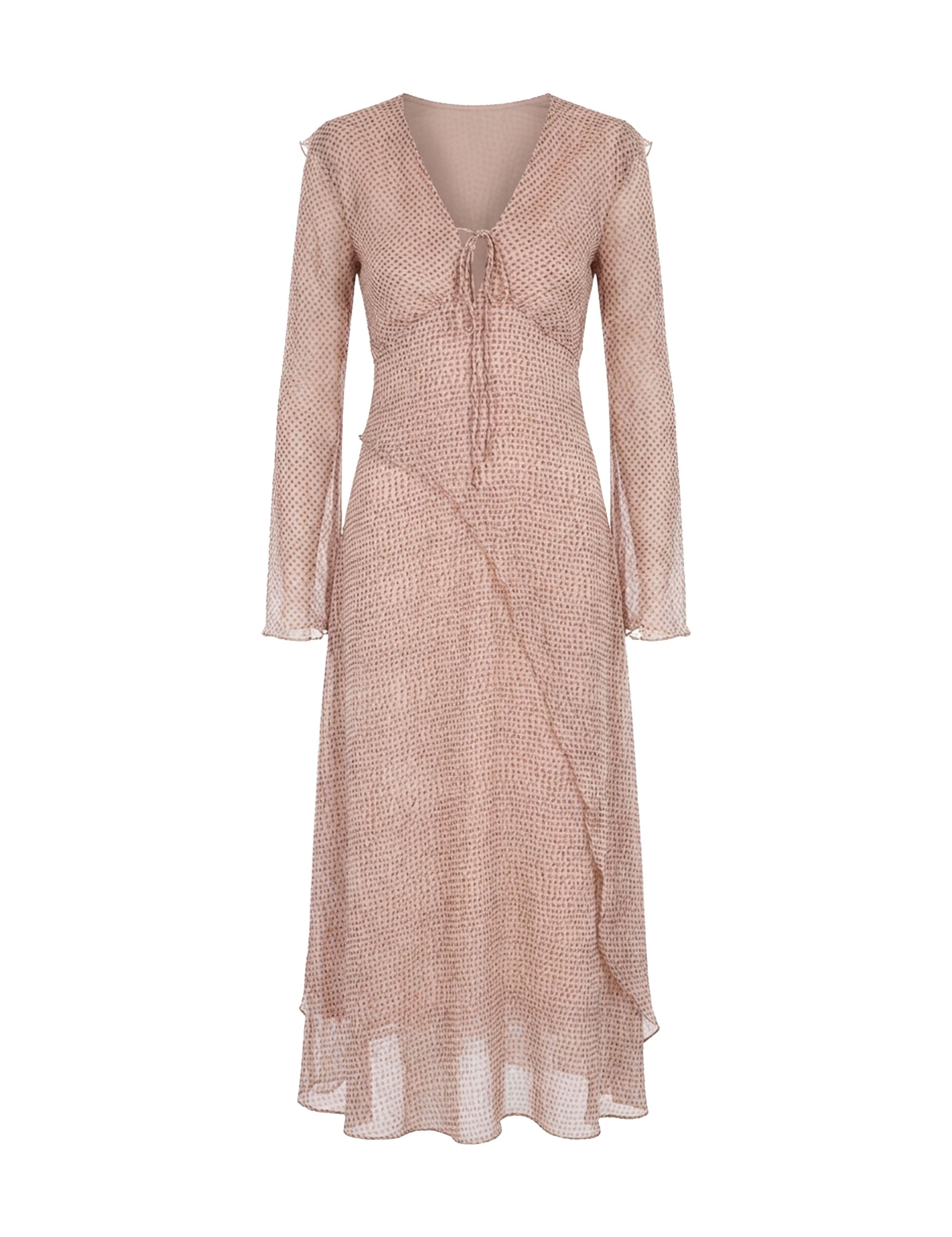 Vestido Aline Chiffon Concha
