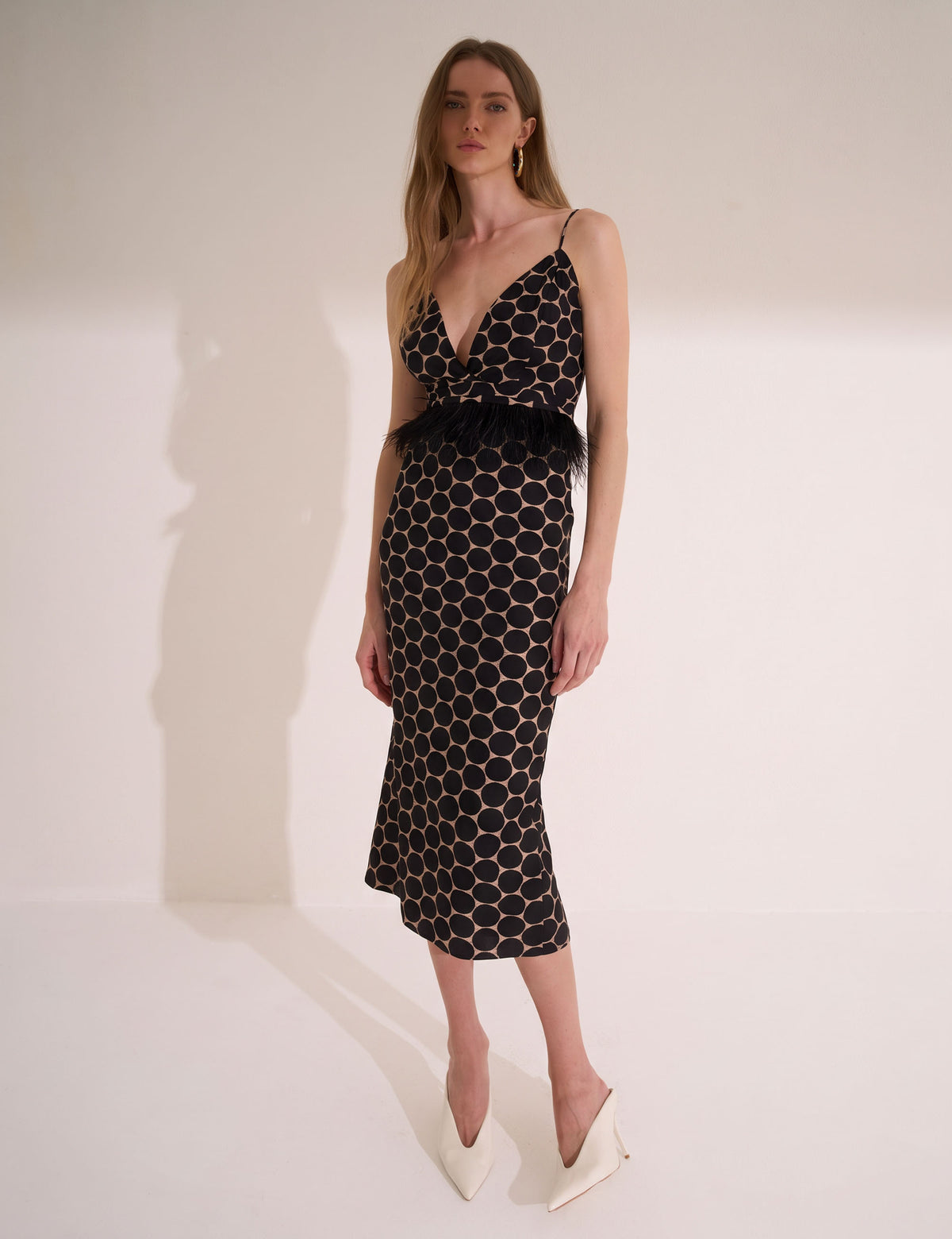 Vestido Fiore Poá Preto