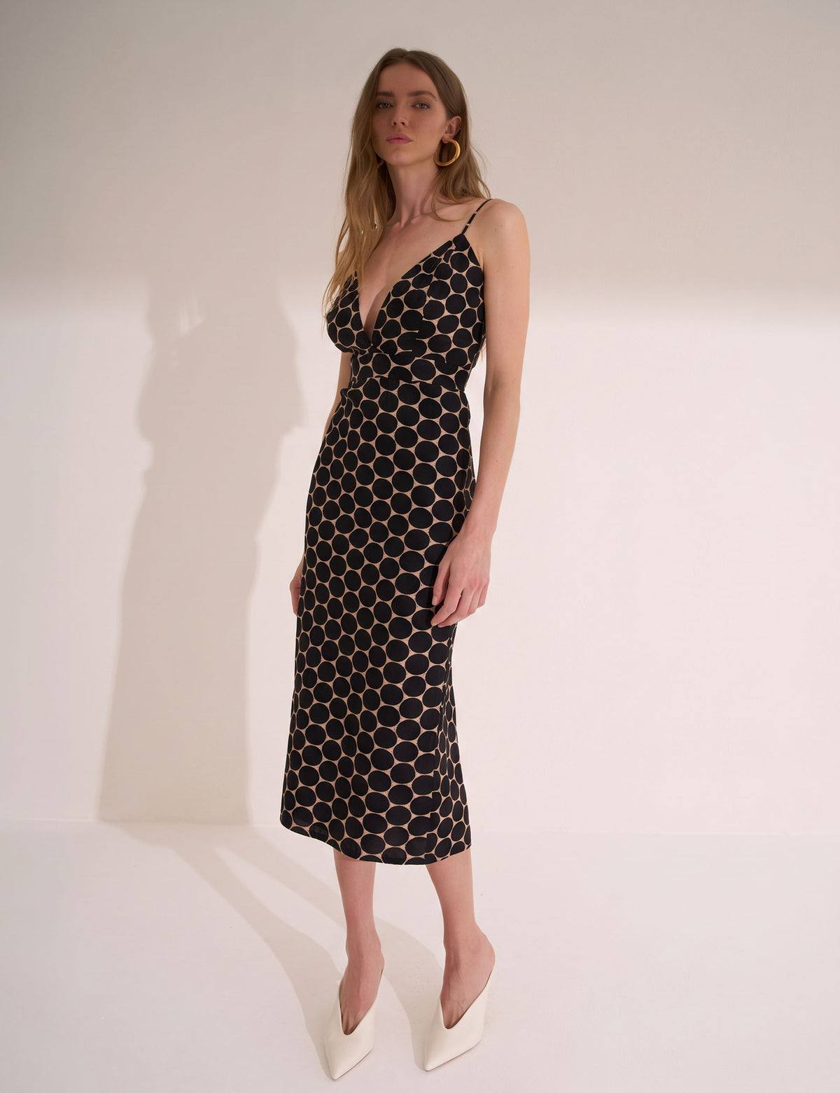 Vestido Fiore Poá Preto