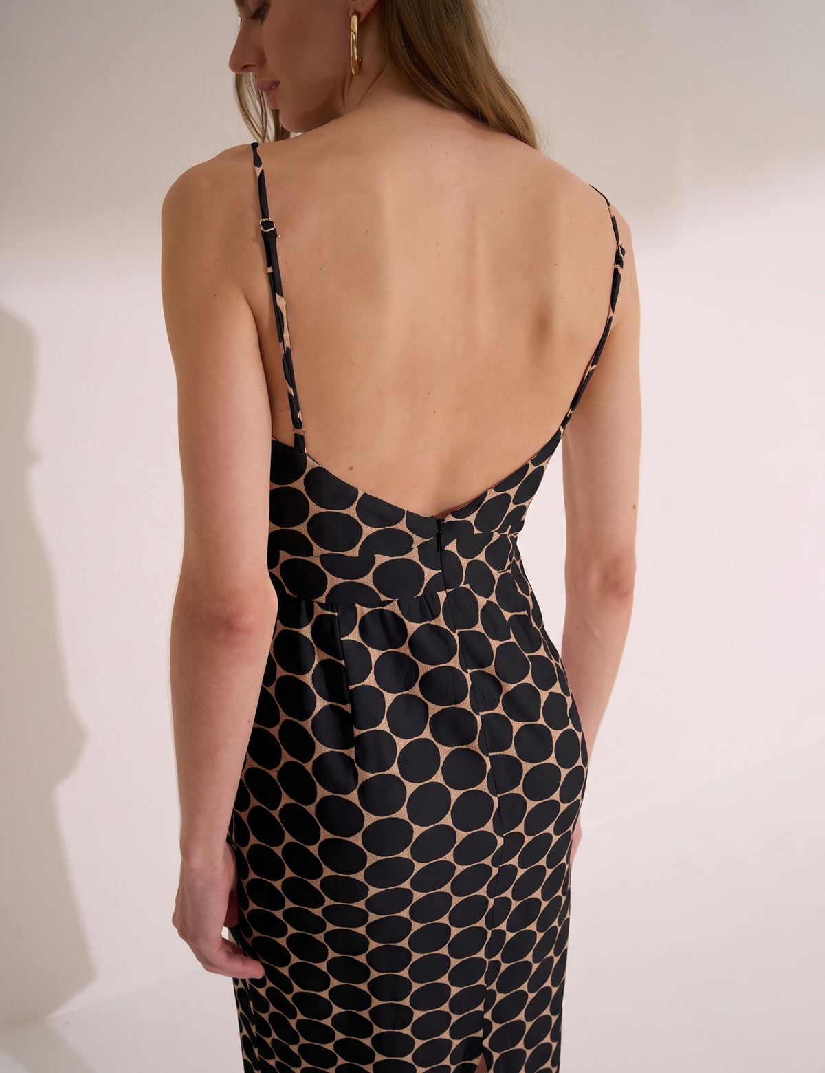 Vestido Fiore Poá Preto