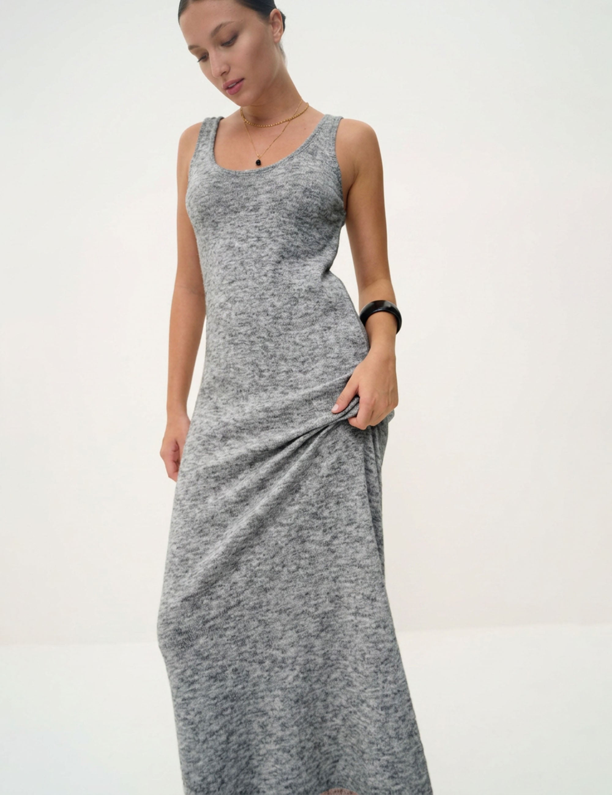 Vestido Nice Tricot Grafite