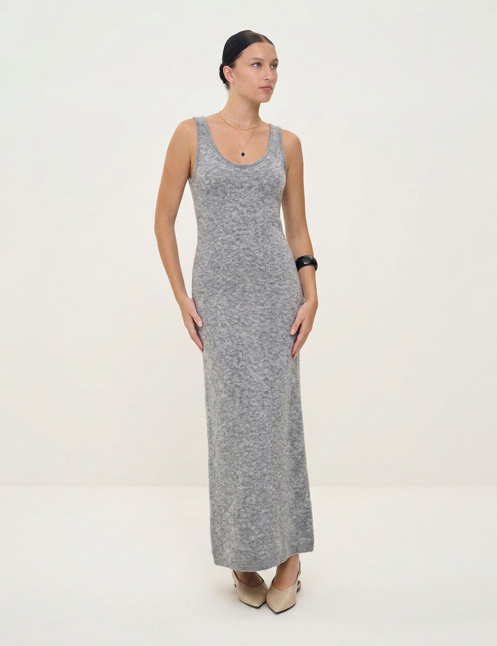 Vestido Nice Tricot Grafite