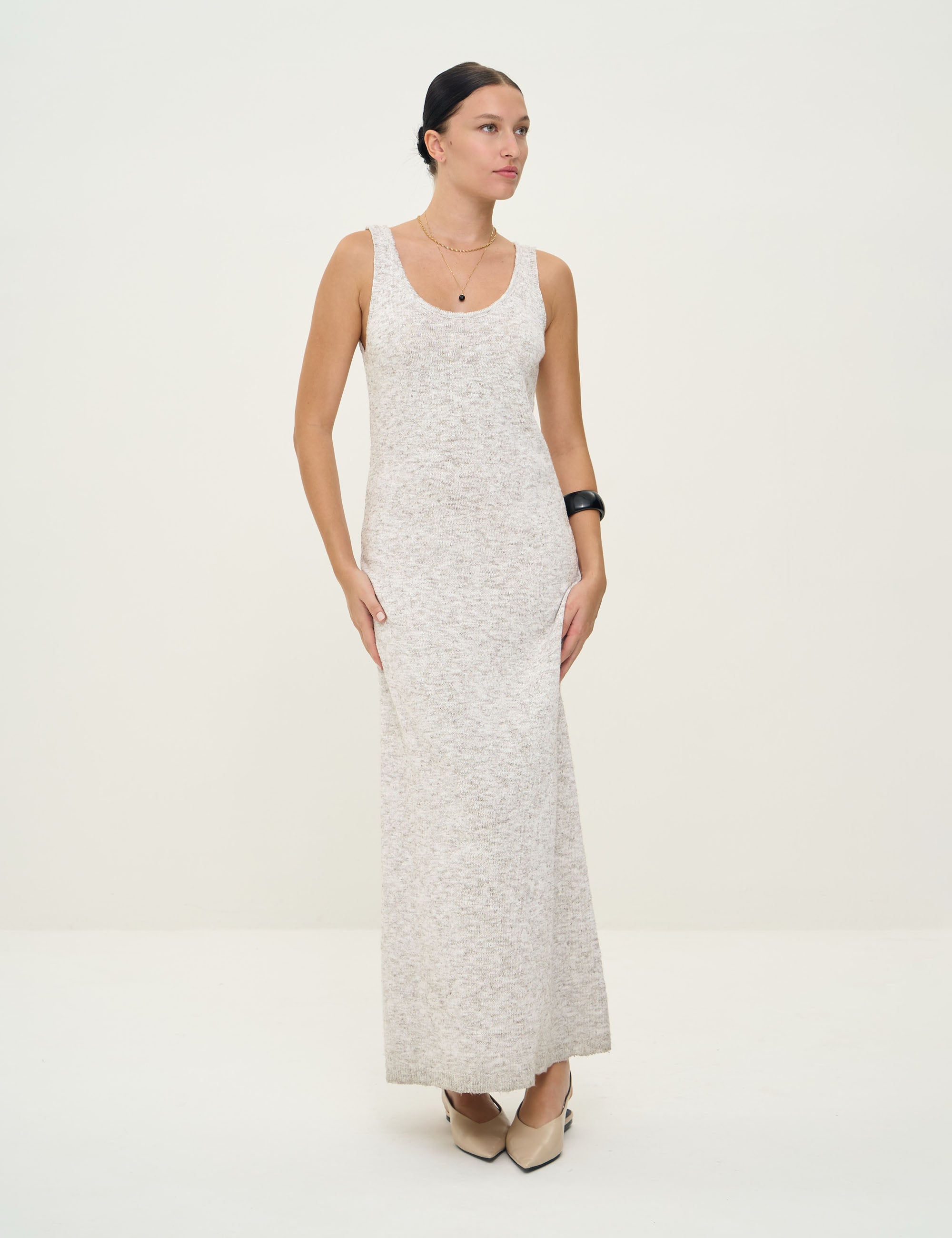 Vestido Nice Tricot Papiro
