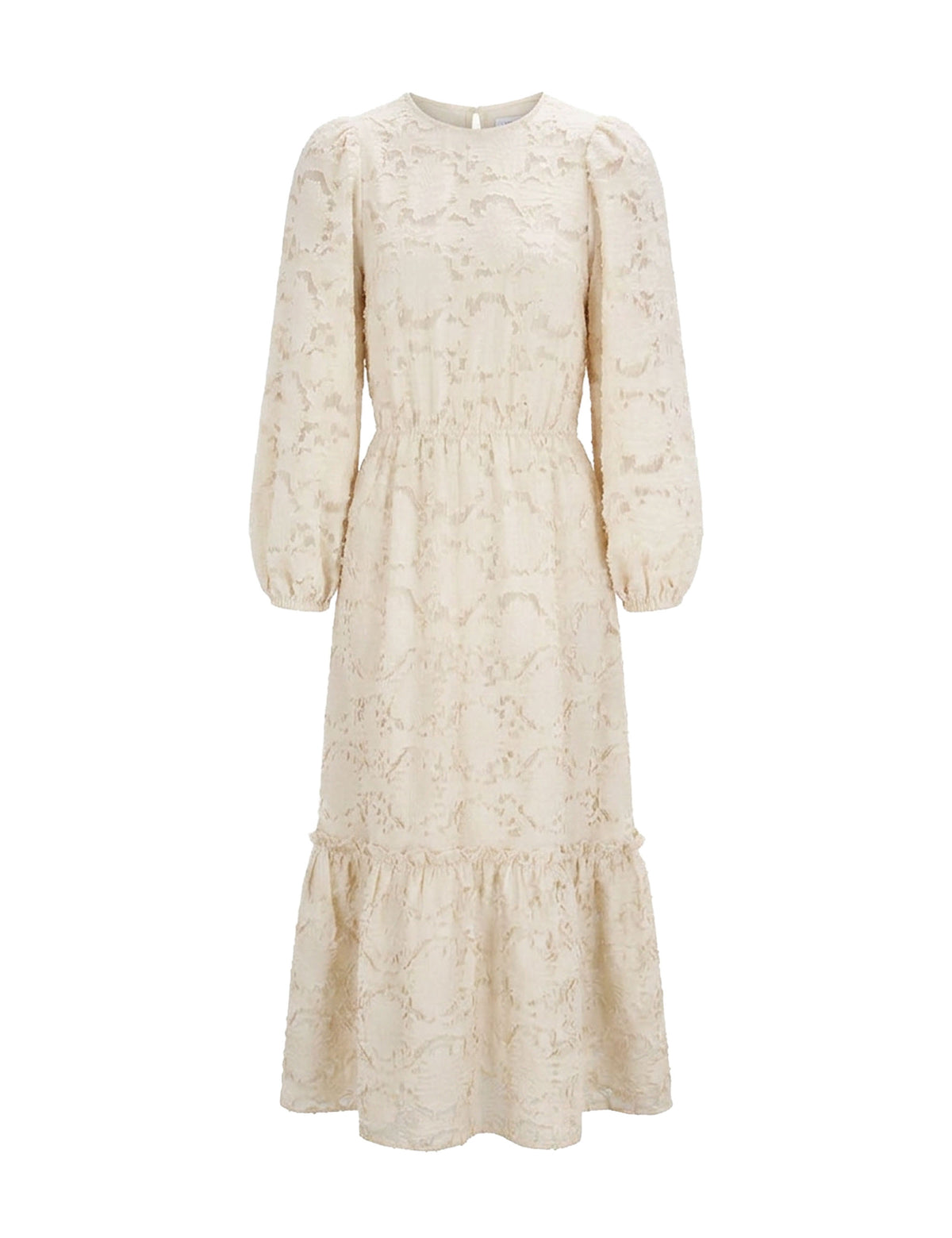 Vestido Saskia Jacquard Perola