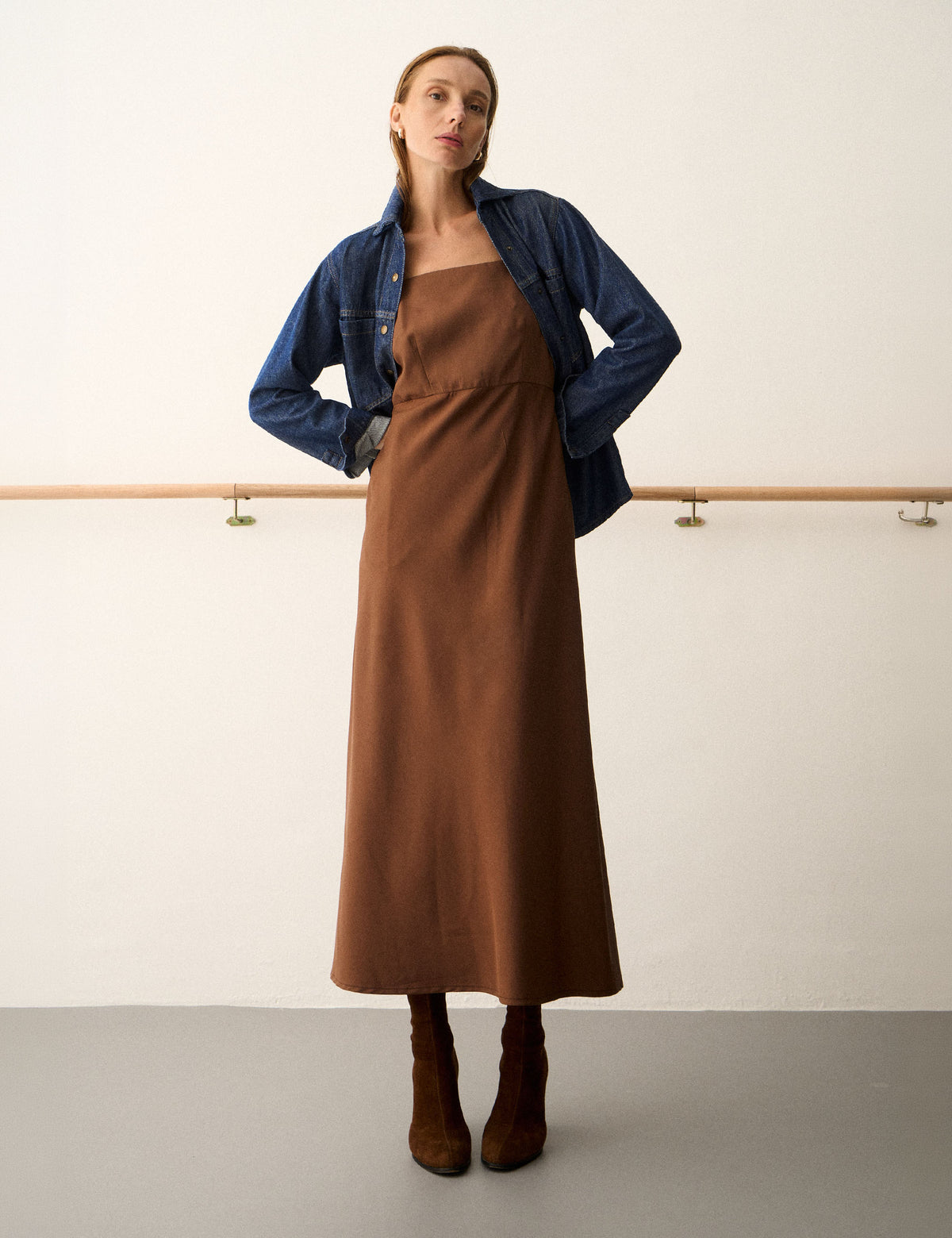Vestido Carol Liocel Marrom