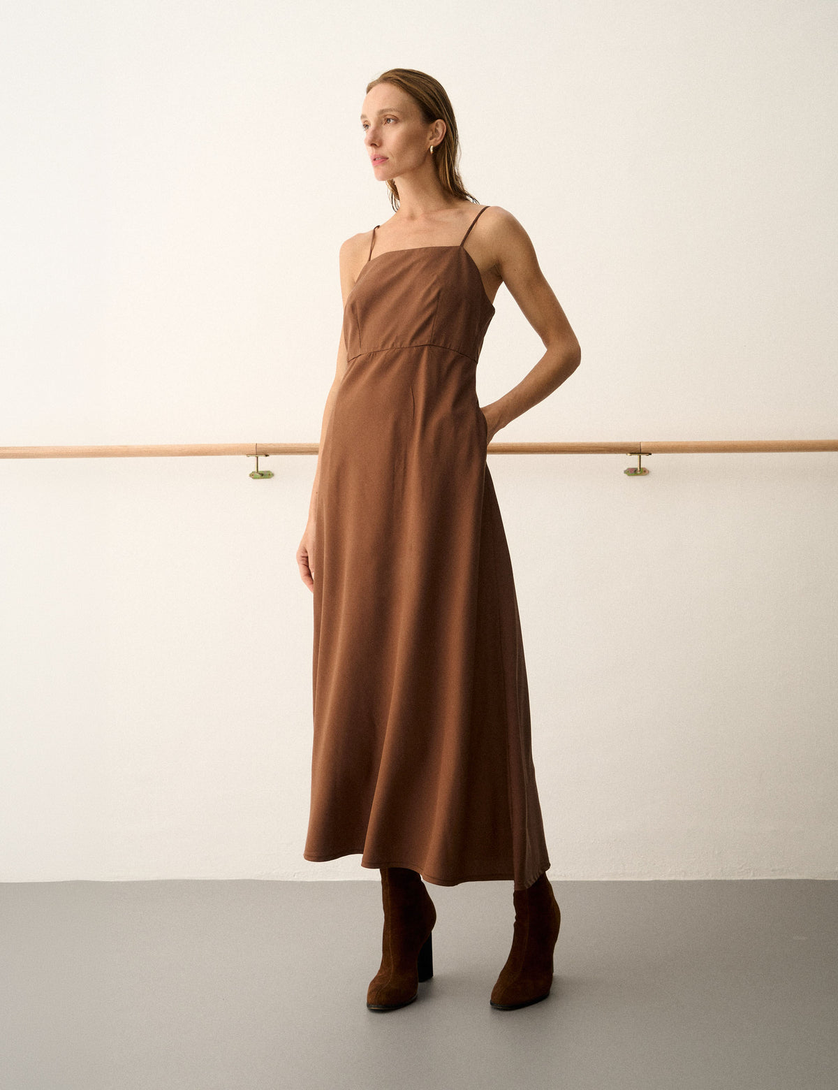 Vestido Carol Liocel Marrom