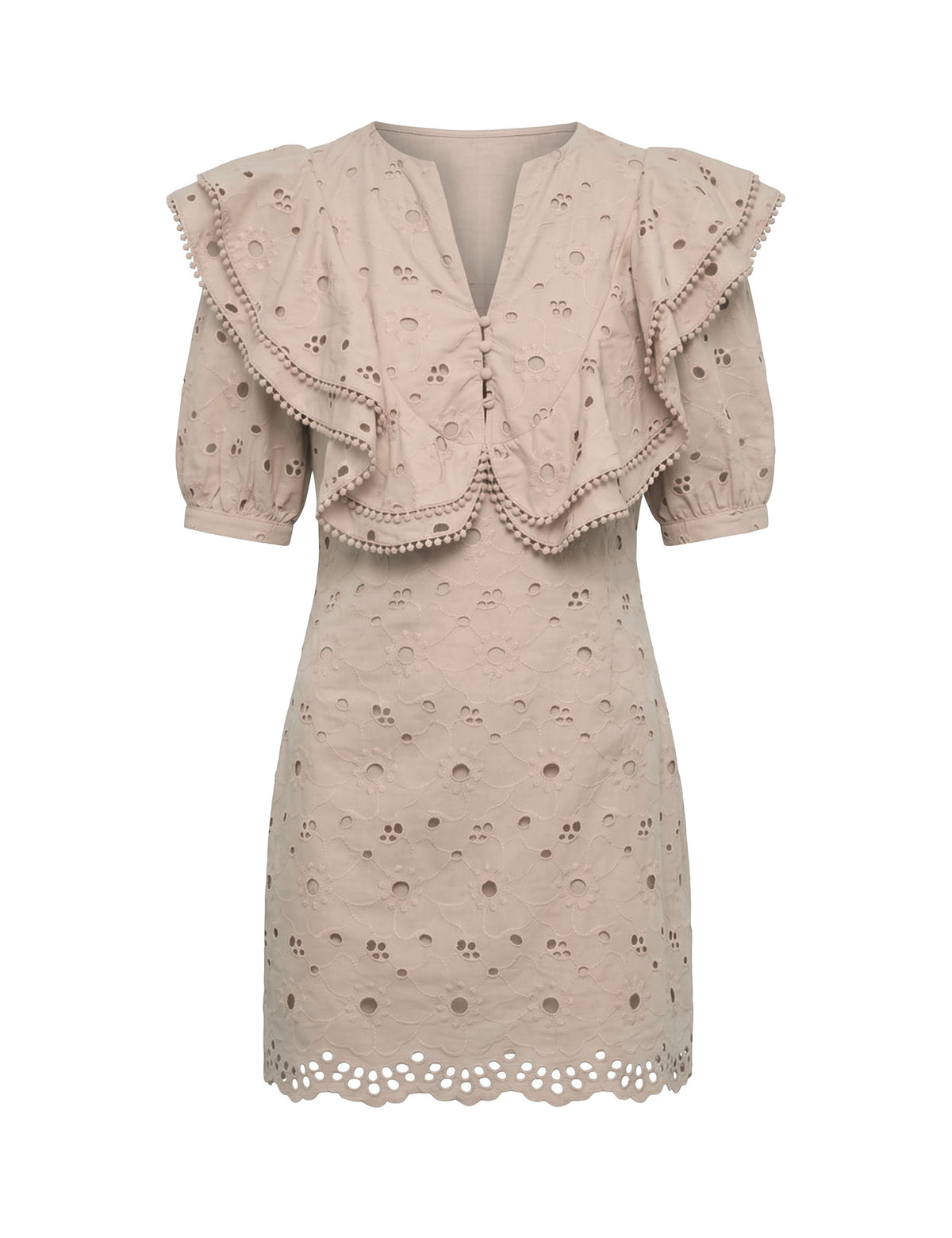 Vestido Leslie Laise Bege