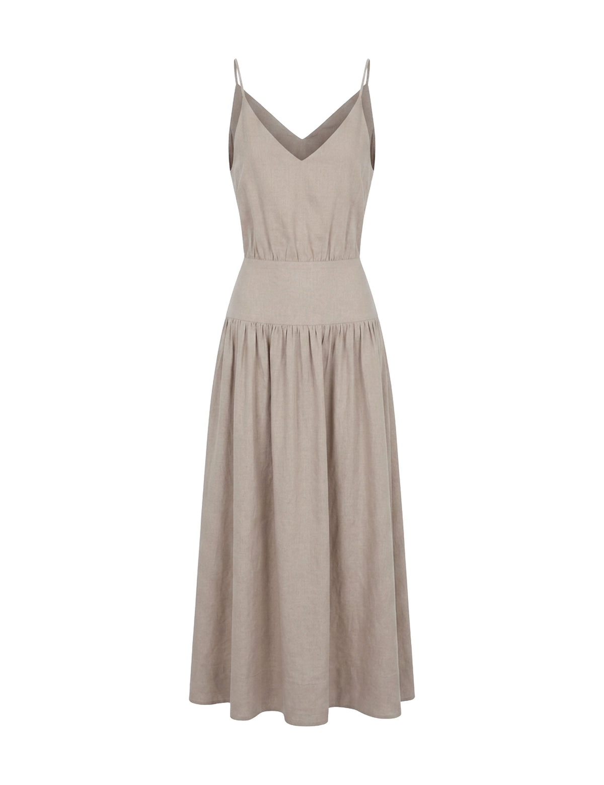 Vestido Linen Viscolinho Areia