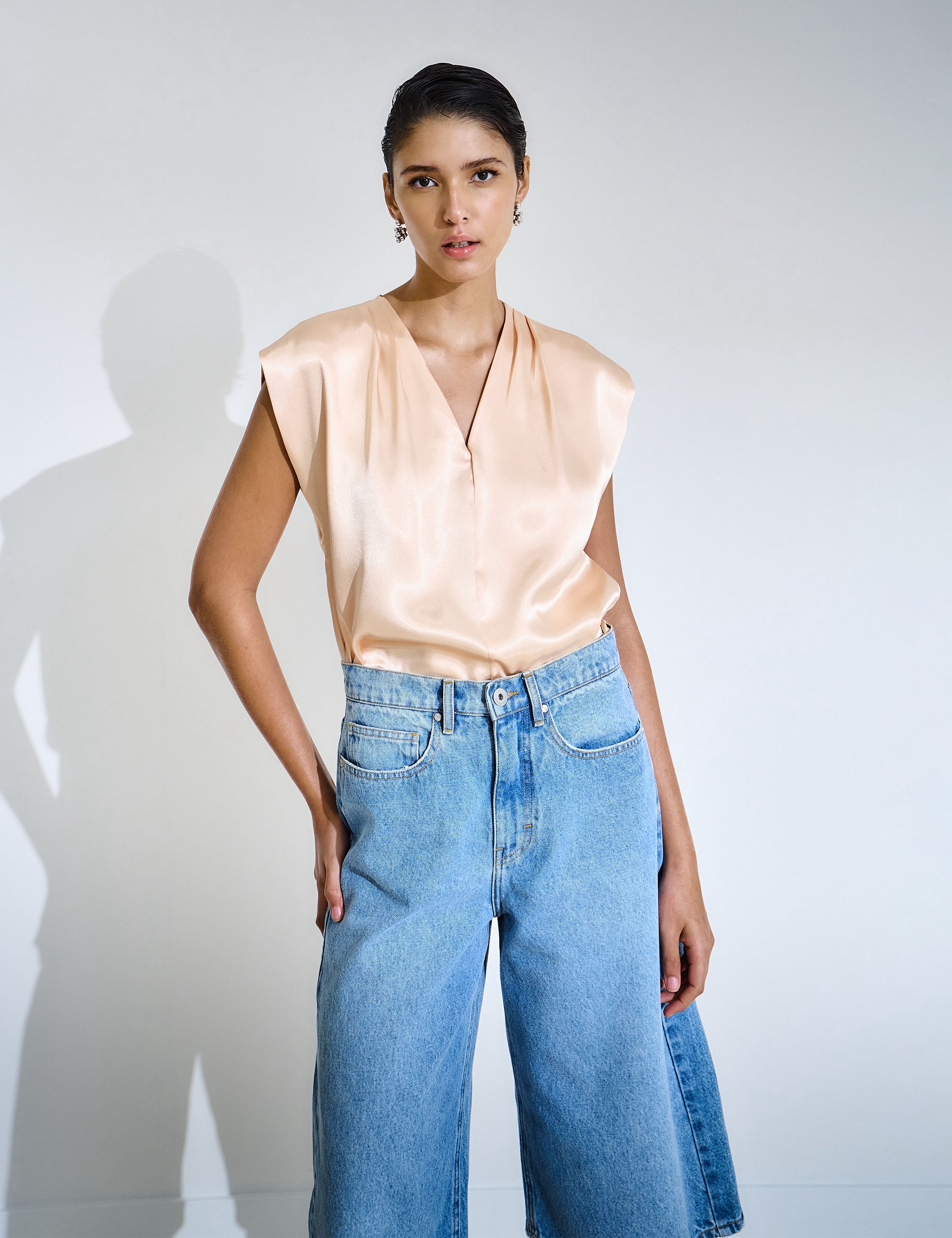 Bermuda Mada Jeans Médio