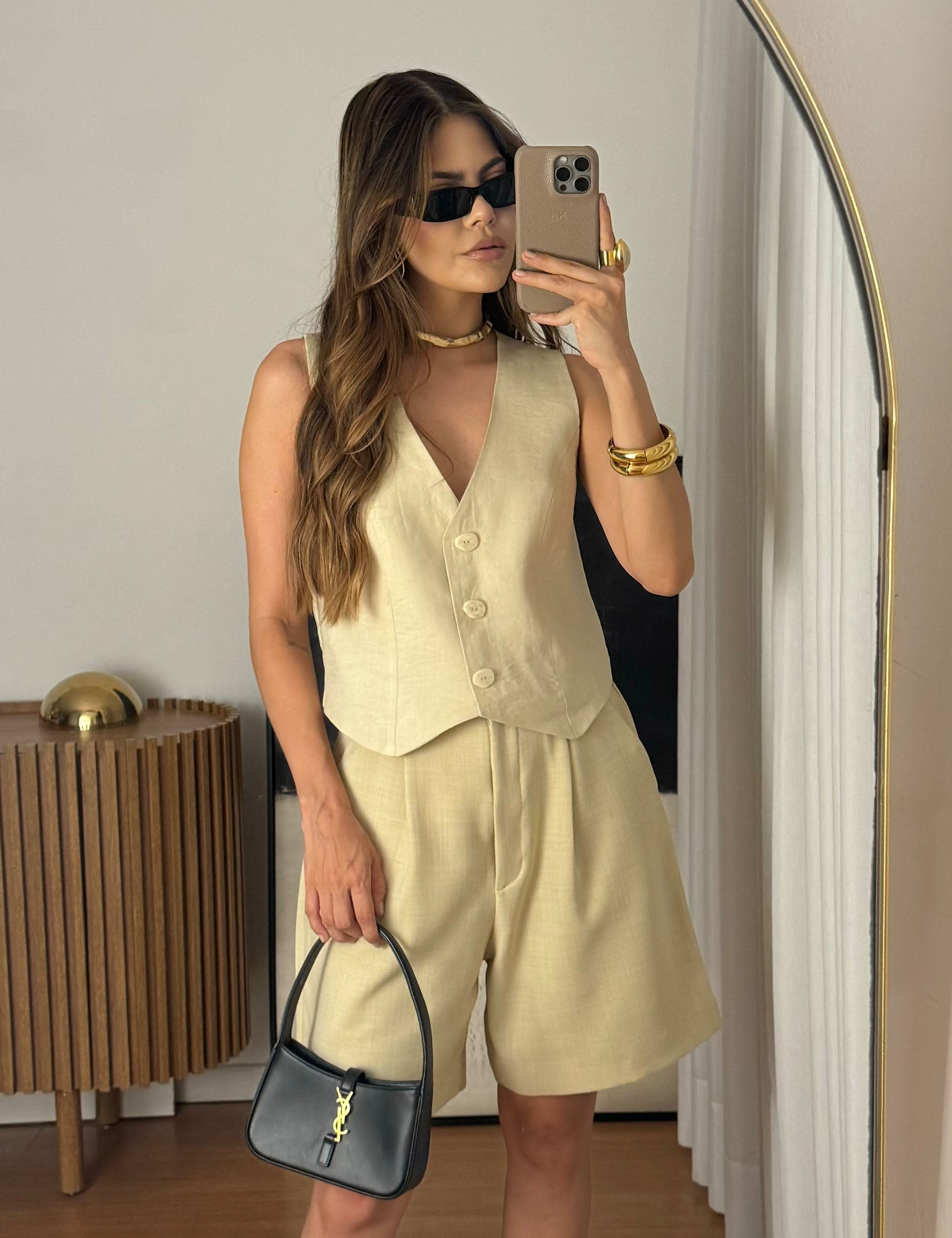 Bermuda Mahina Alfaiataria Areia