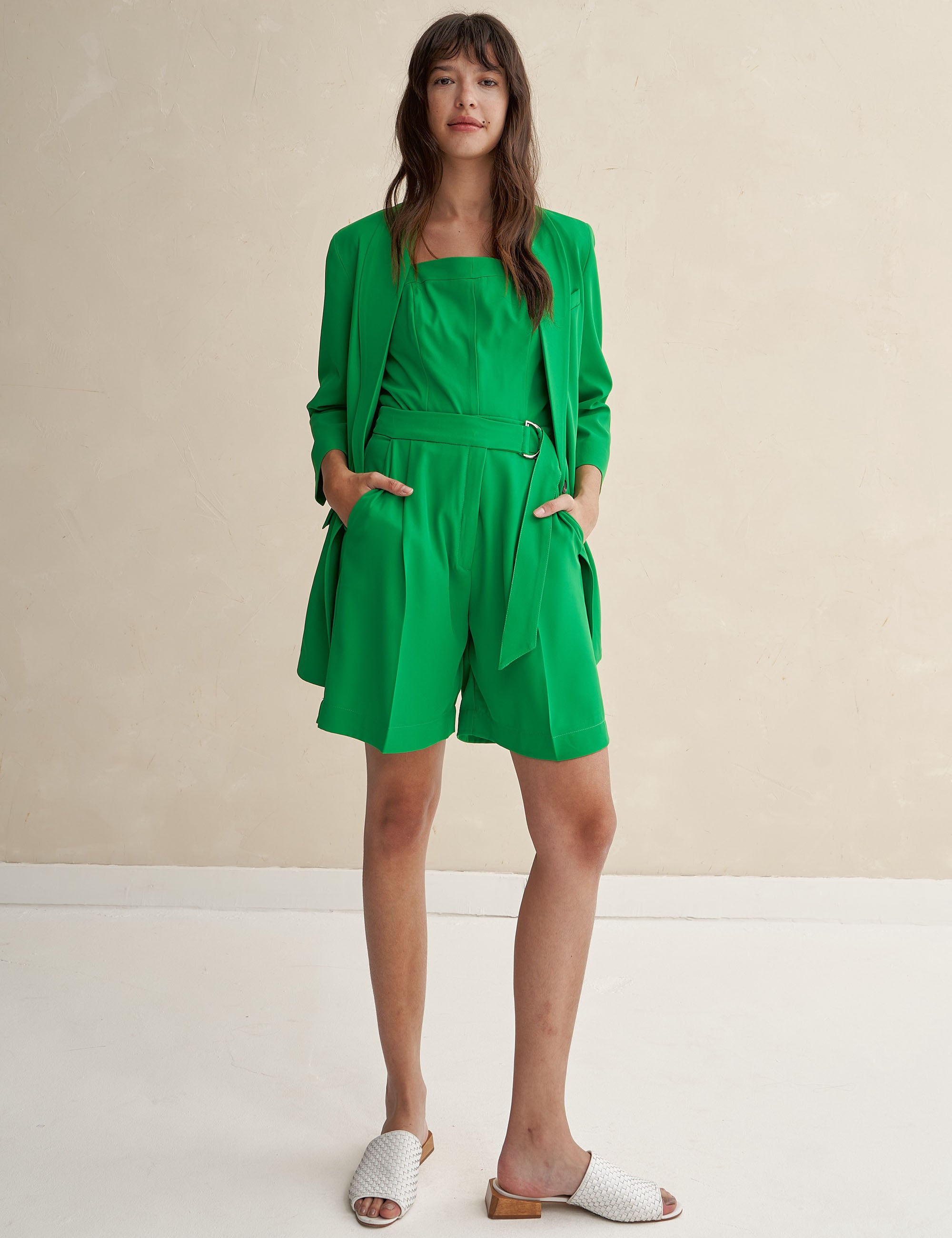 Bermuda Nayara Alfaiataria Verde