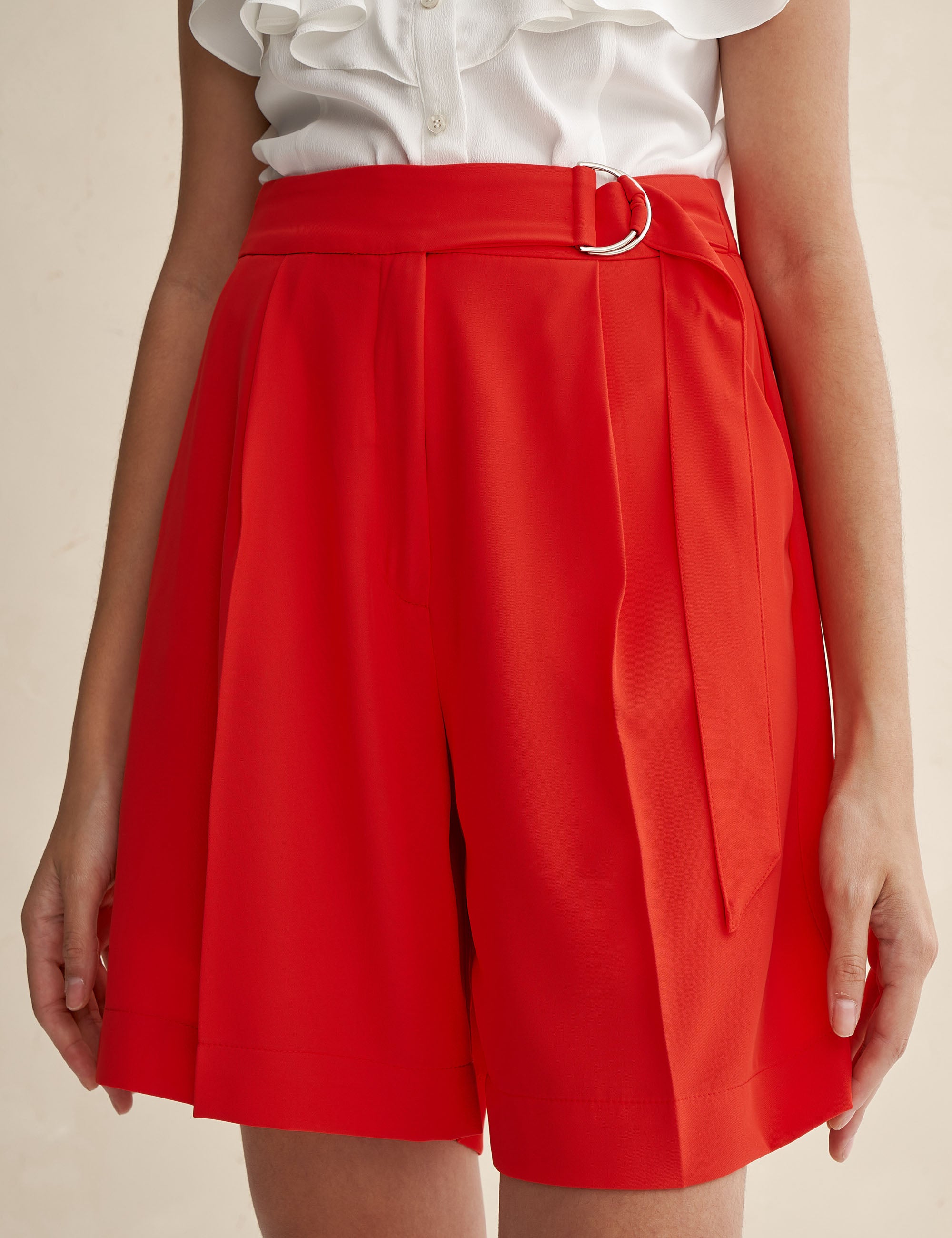 Bermuda Nayara Alfaiataria Vermelho