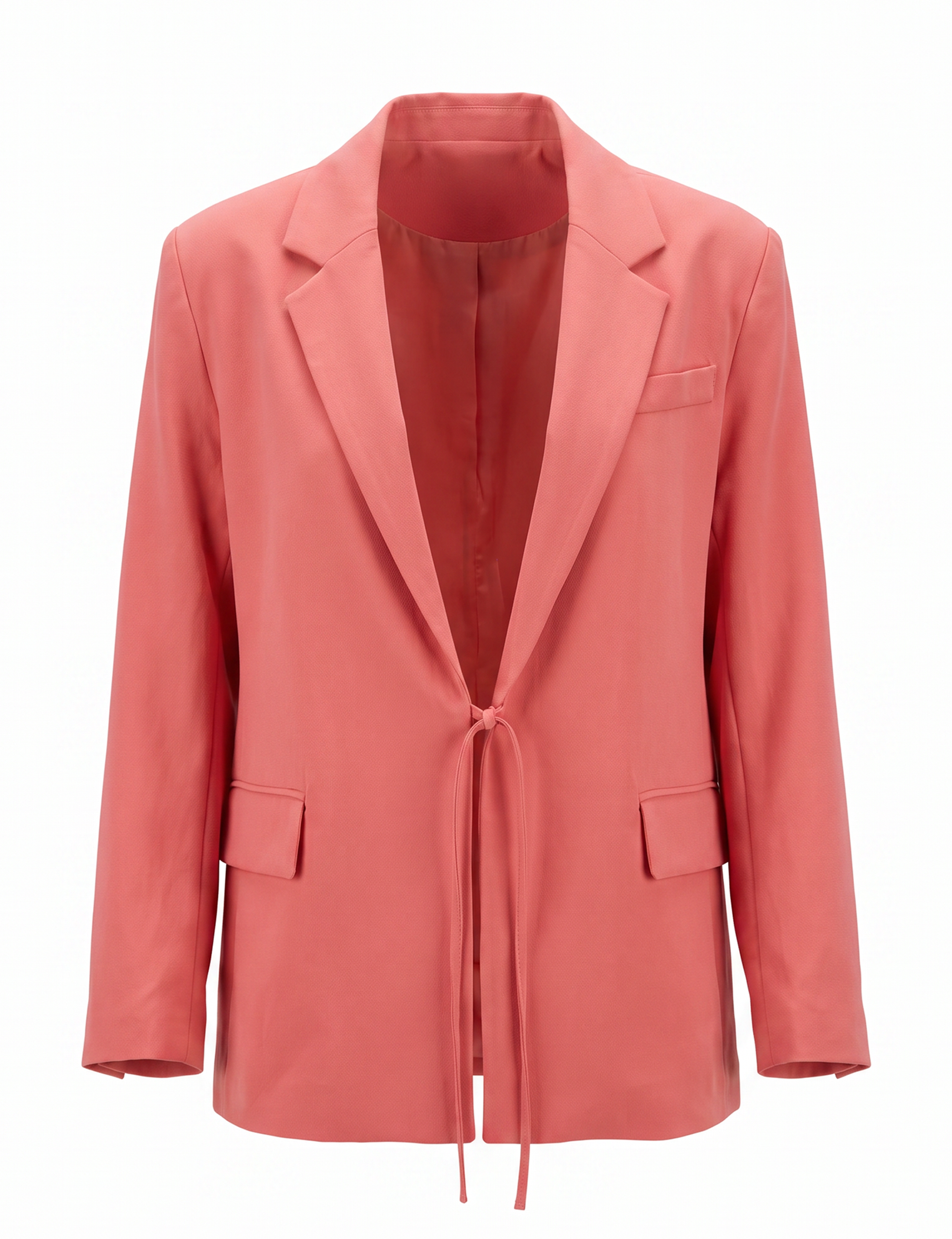 Blazer Charlotte Crepe Manga Rosa